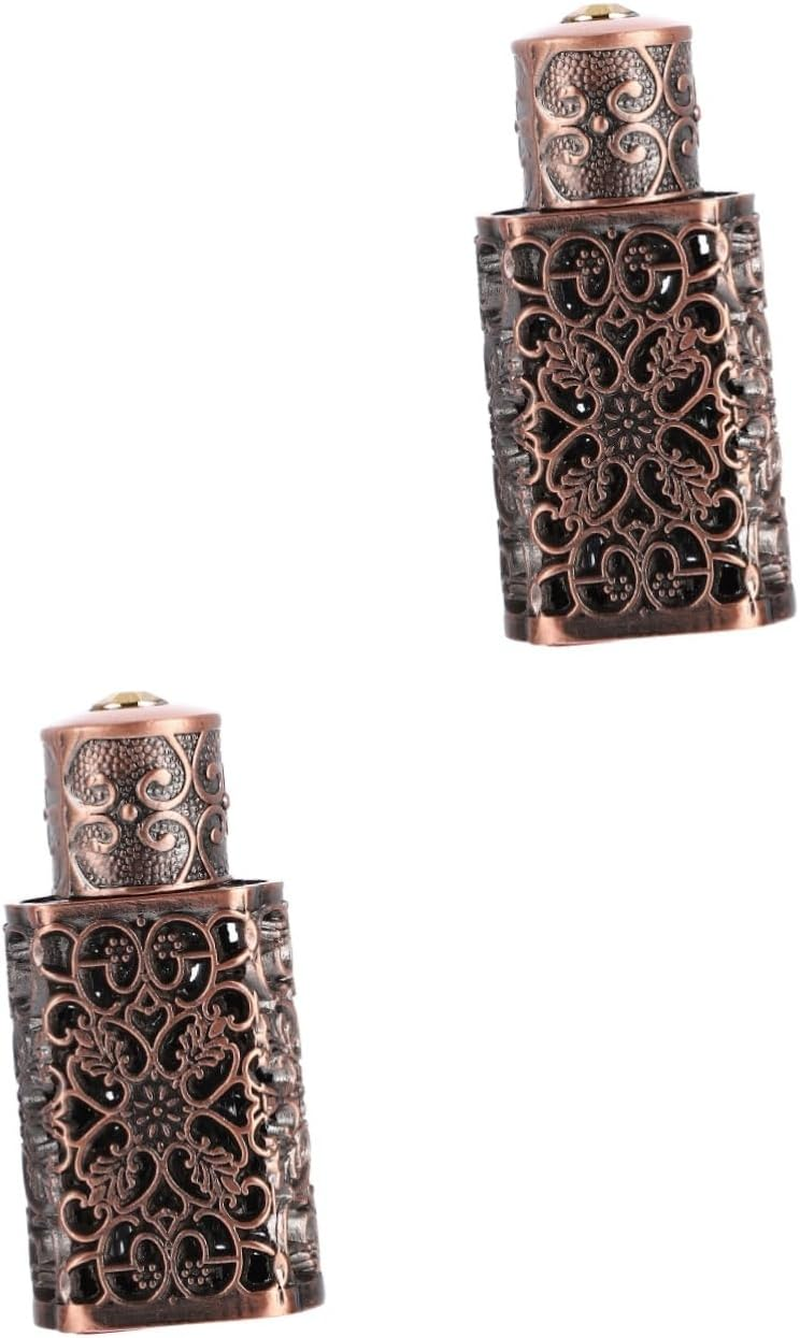 CANIGHT 2Pcs Essential Oil Spray Bottle Hollow Engraving Refillable Perfume Dispenser for Travel Leak Convenient Aromatherapy Container image number 4