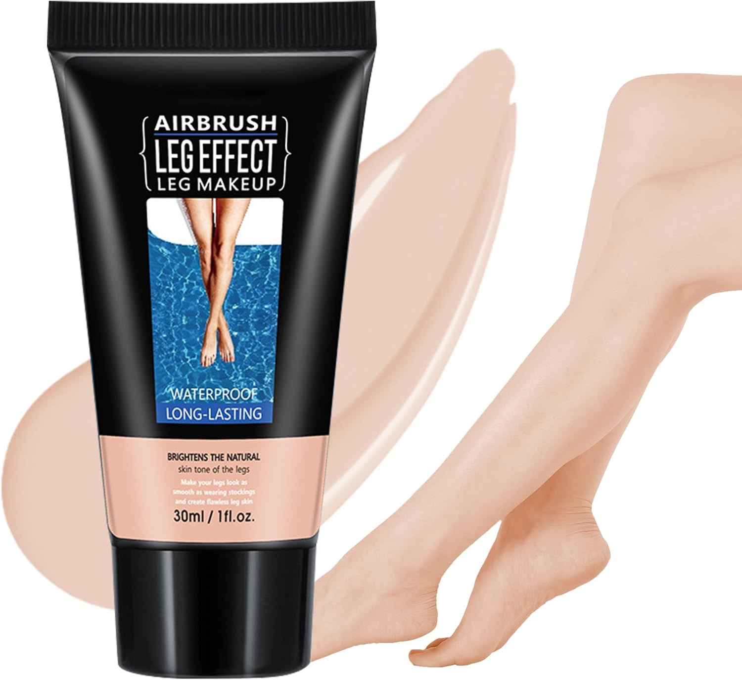 Leg Makeup Waterproof, Smooth Legs, Fade the Skin Color of Legs, Effectively Cover the Scars of Legs and Body, Long-Term Body Foundation Make-Up Uniform Skin Skin Beauty Leg Cream