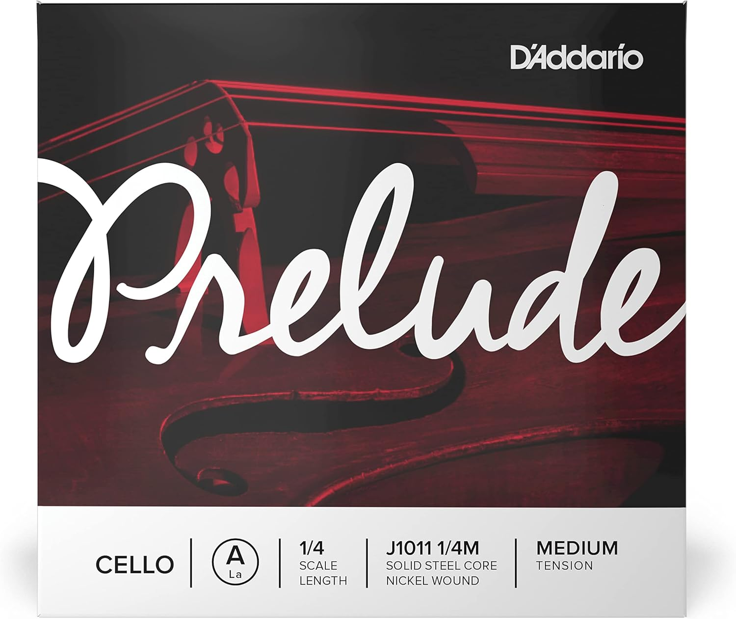 D'Addario J1011 4/4M Prelude Cello Single a String, 4/4 Scale, Medium Tension image number 3