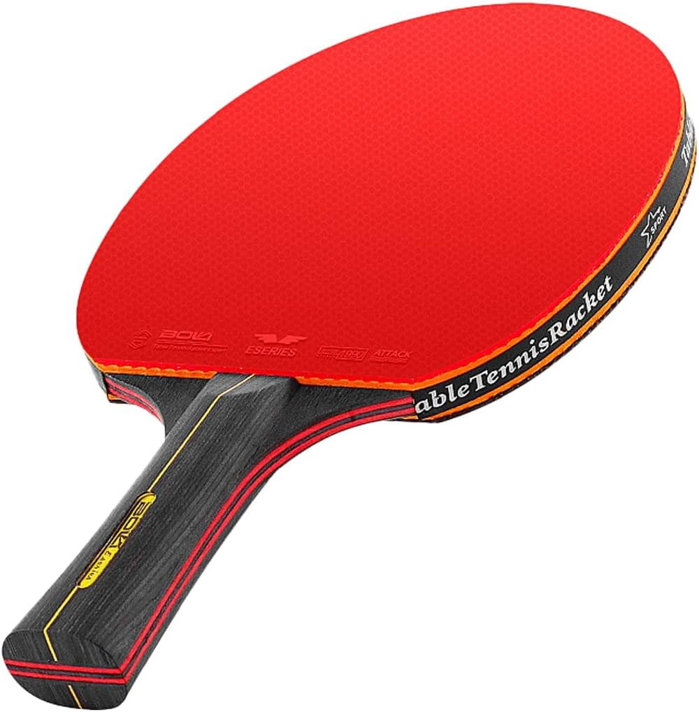 6 Star Ping Pong Paddles with Premium Rubber, 7-Ply Blade - Advanced Training Table Tennis Racket/Bat Set Includes Carry Case for Table Tennis image number 3