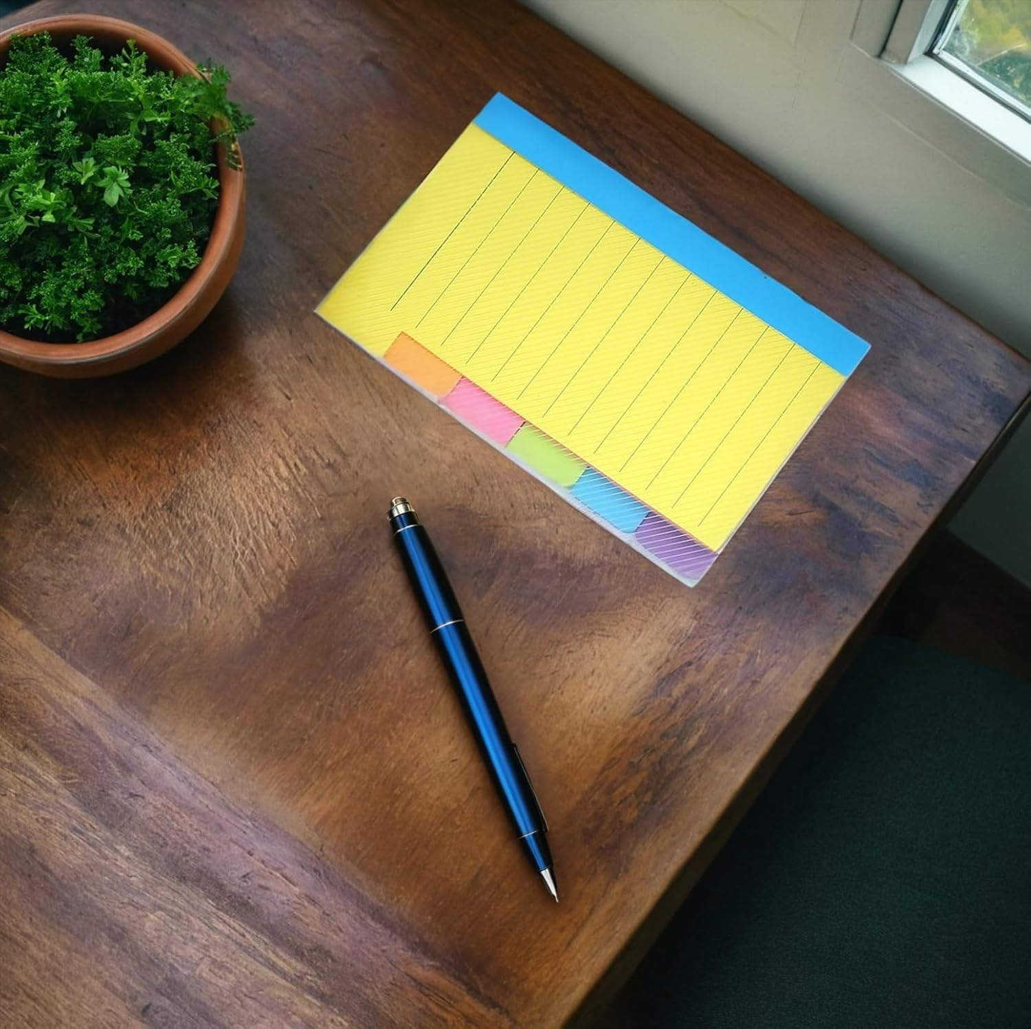 Colorful Sticky Tabs Set &ndash; 2 Pack, 60 Sheets Each, 4" X 6", Ideal for Studying, Note Taking, and Bullet Journals image number 3