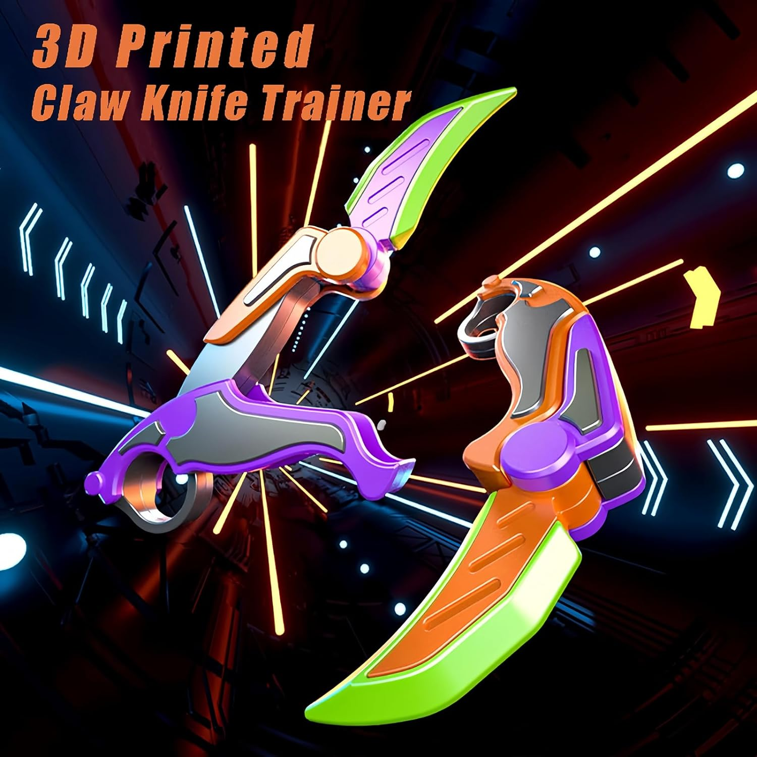 3D Fidget Knife, Toy Butterfly Knife, Toy Knife, Fun and Engaging Pop Fidget Toy, Perfect Anxiety and Stress Relief image number 1