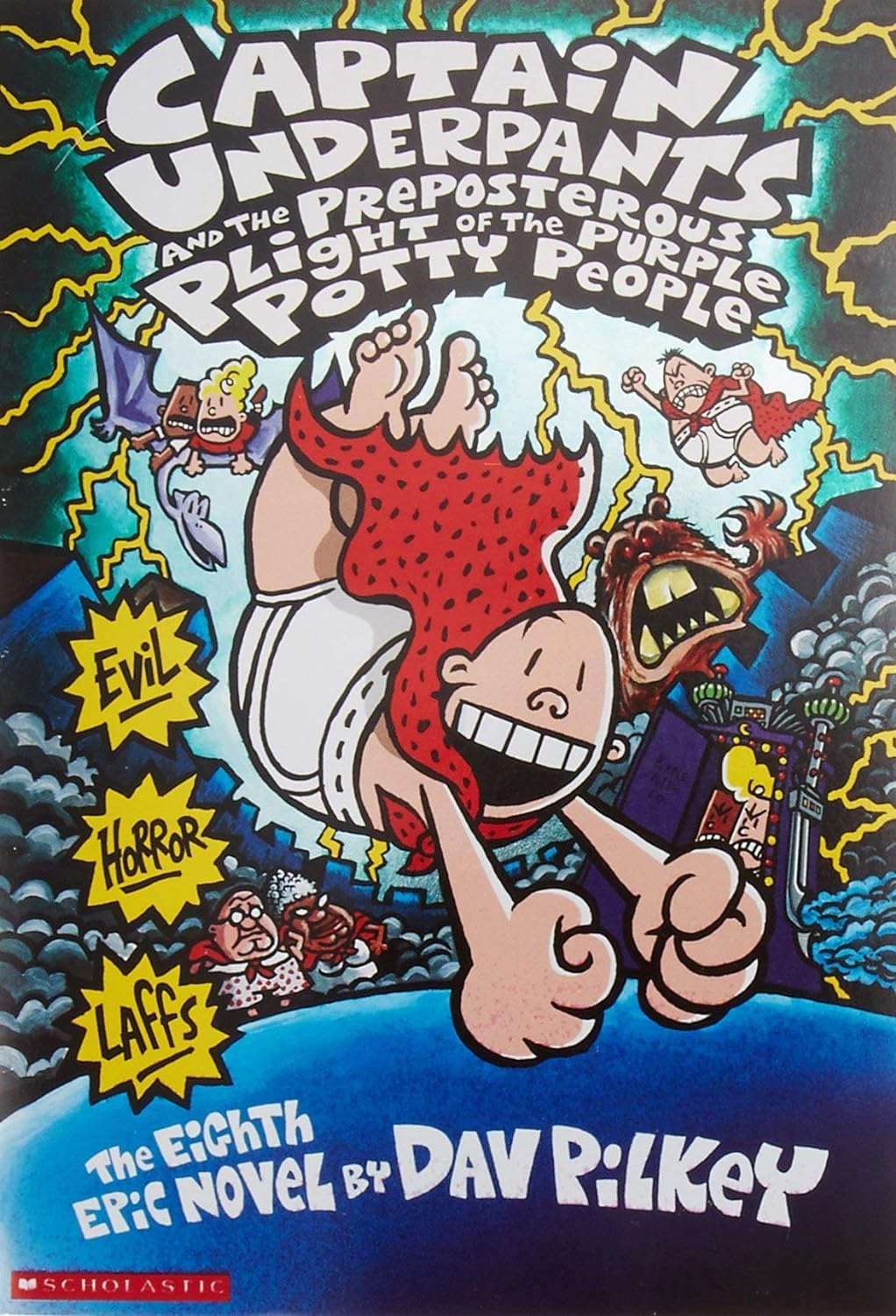Captain Underpants and the Preposterous Plight of the Purple Potty People (Captain Underpants #8 Color Edition)