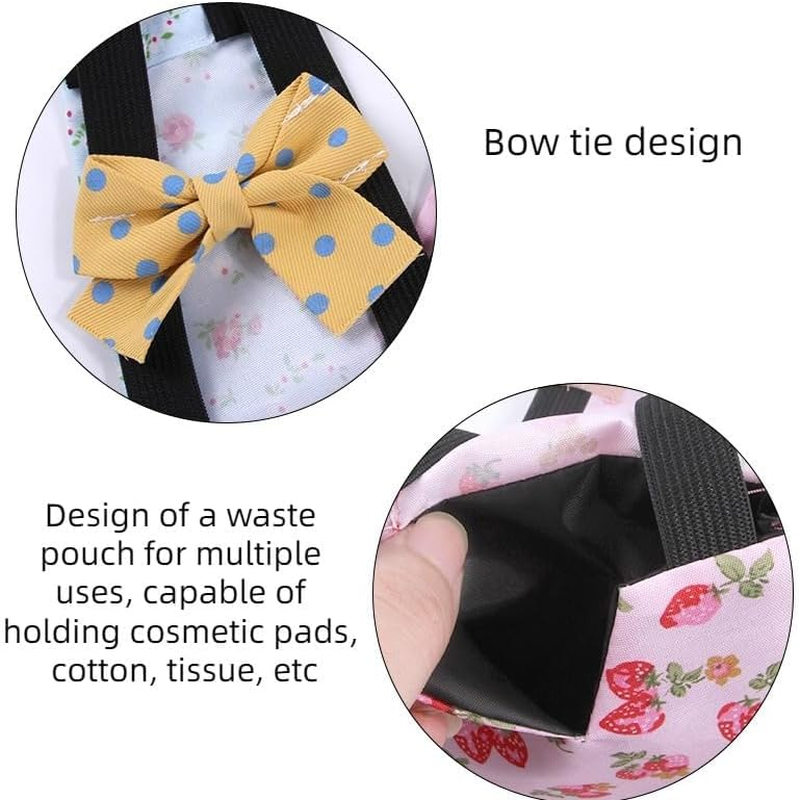 MANON ROSA Chicken Diapers Bantam Hens - Reusable 6-Piece Set with Bow Ties Poultry Nappies Washable Waterproof for Geese Pet Ducks Silkie(6D20P M) image number 2