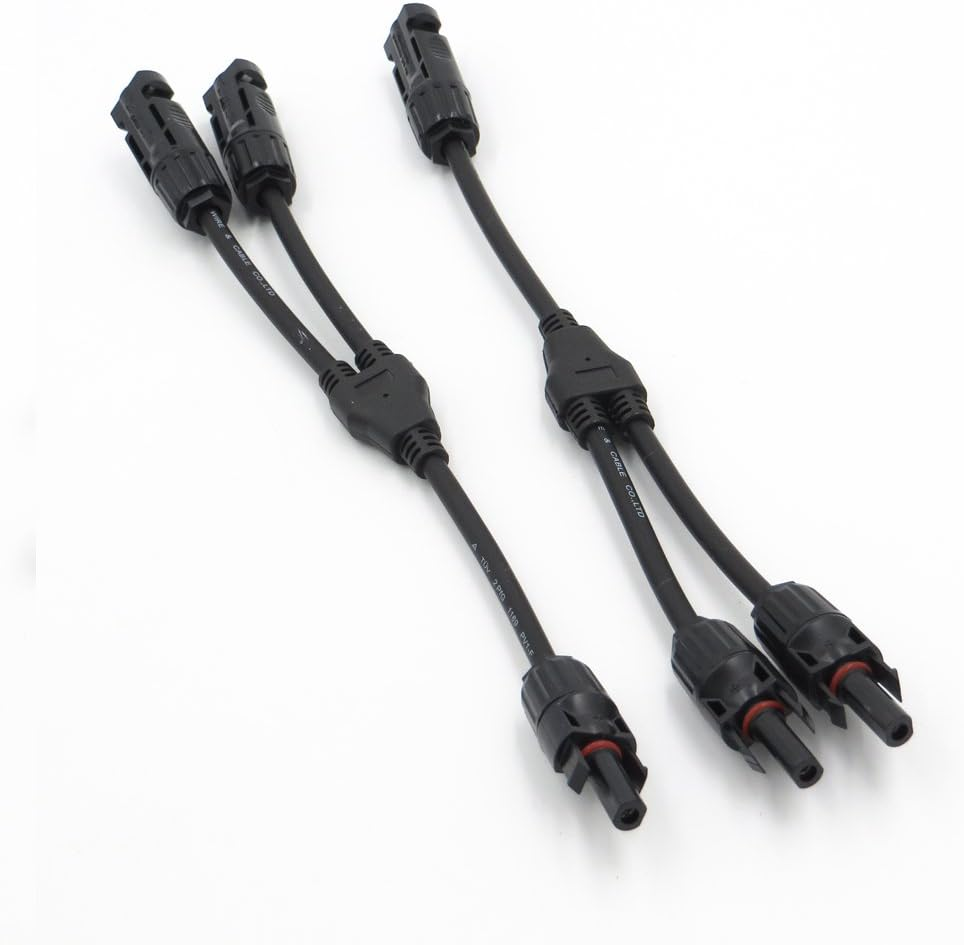 DIGISUO T Type/Y Type Branch Parallel Connector 30A 1000V TUV Solar Panel PV DIY Cable (Y Type 1 Pair M/FF and F/MM) image number 5