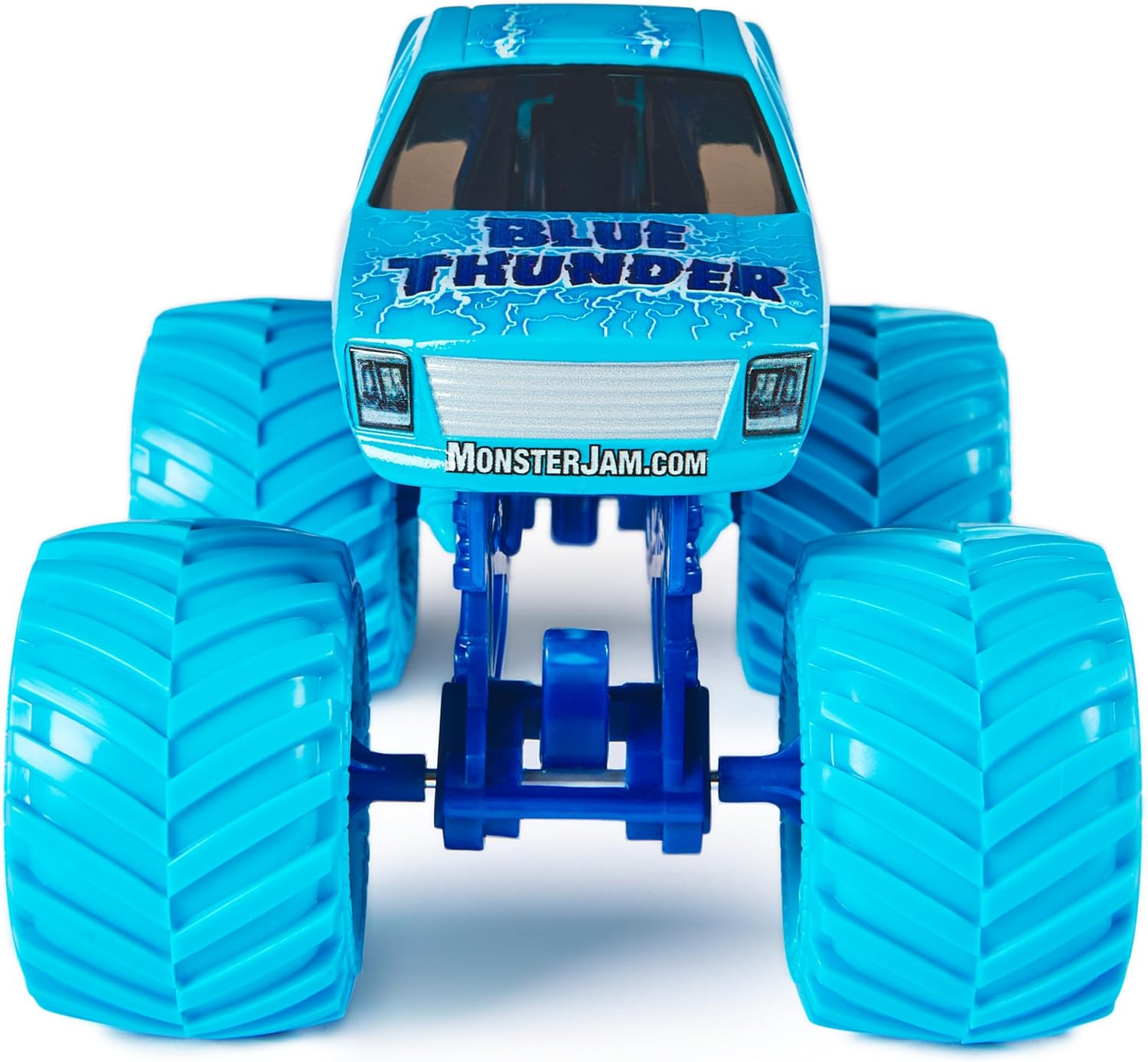 Monster Jam, Official Blue Thunder Monster Truck, Collector Die-Cast Vehicle, 1:24 Scale, Kids Toys for Boys and Girls Ages 3 and Up image number 3