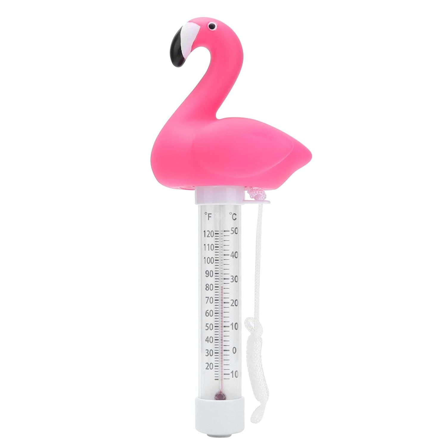 Jiawu High Accuracy Floating Pool Thermometer, Large Size Thermometers Easy to Read, Display Fahrenheit and Celsius, Shatter Resistant with String for Outdoor and Indoor Swimming Pool, Animal Shaped image number 4