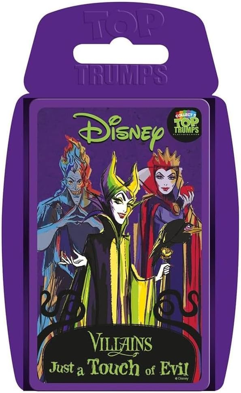 Top Trumps Disney Villains Classic Educational Card Game about Disney Villains - Learn Facts & Play! - 2+ Players Aged 6+