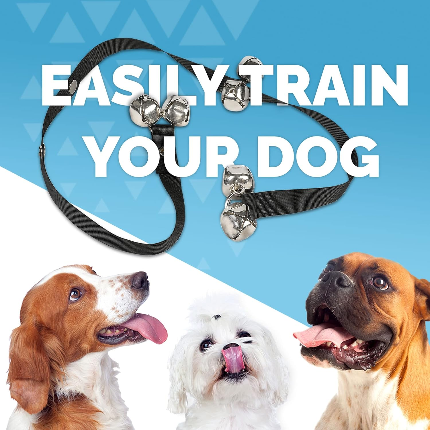 Furdreams Dog Training Doorbells, Durable Puppy Toilet Training Bells with Loud Jingle, Length Adjustable and Ages, Teaching Your Fur Babies to Ring When Its Toilet Time to Get Outside image number 1