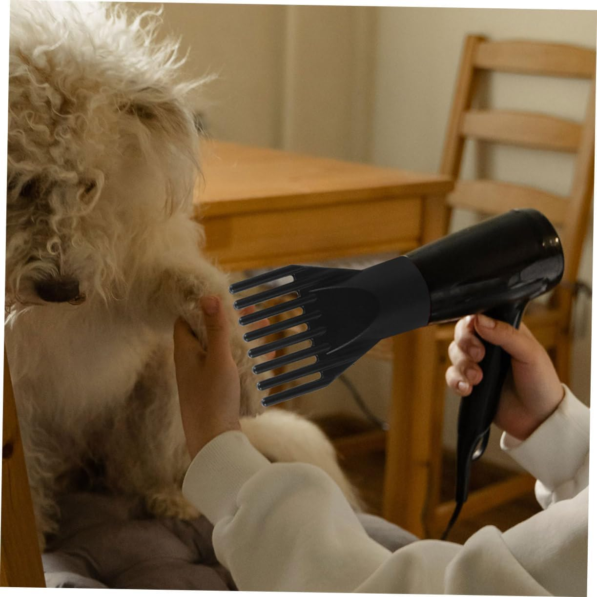 4Pcs Hair Dryer Nozzle Attachments Durable Abs Pet Grooming Diffuser for Dogs Cats for Home Pet Shops and Outdoor Use Hair Dryer Accessories image number 4