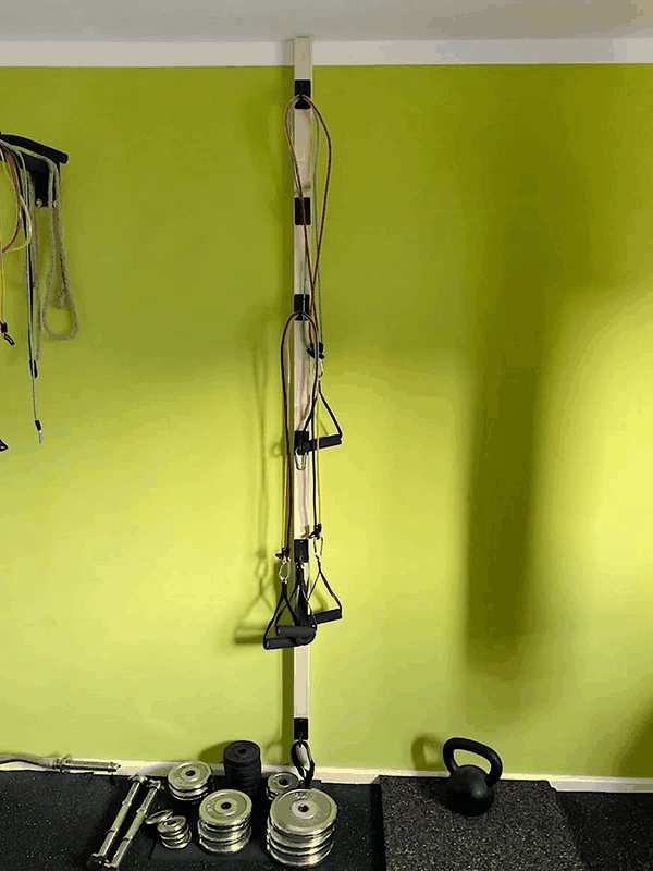 5Pack Wall Anchors for Workout & Resistance Band, Heavy Duty Gym Storage Rack for Exercise Training & Stretching