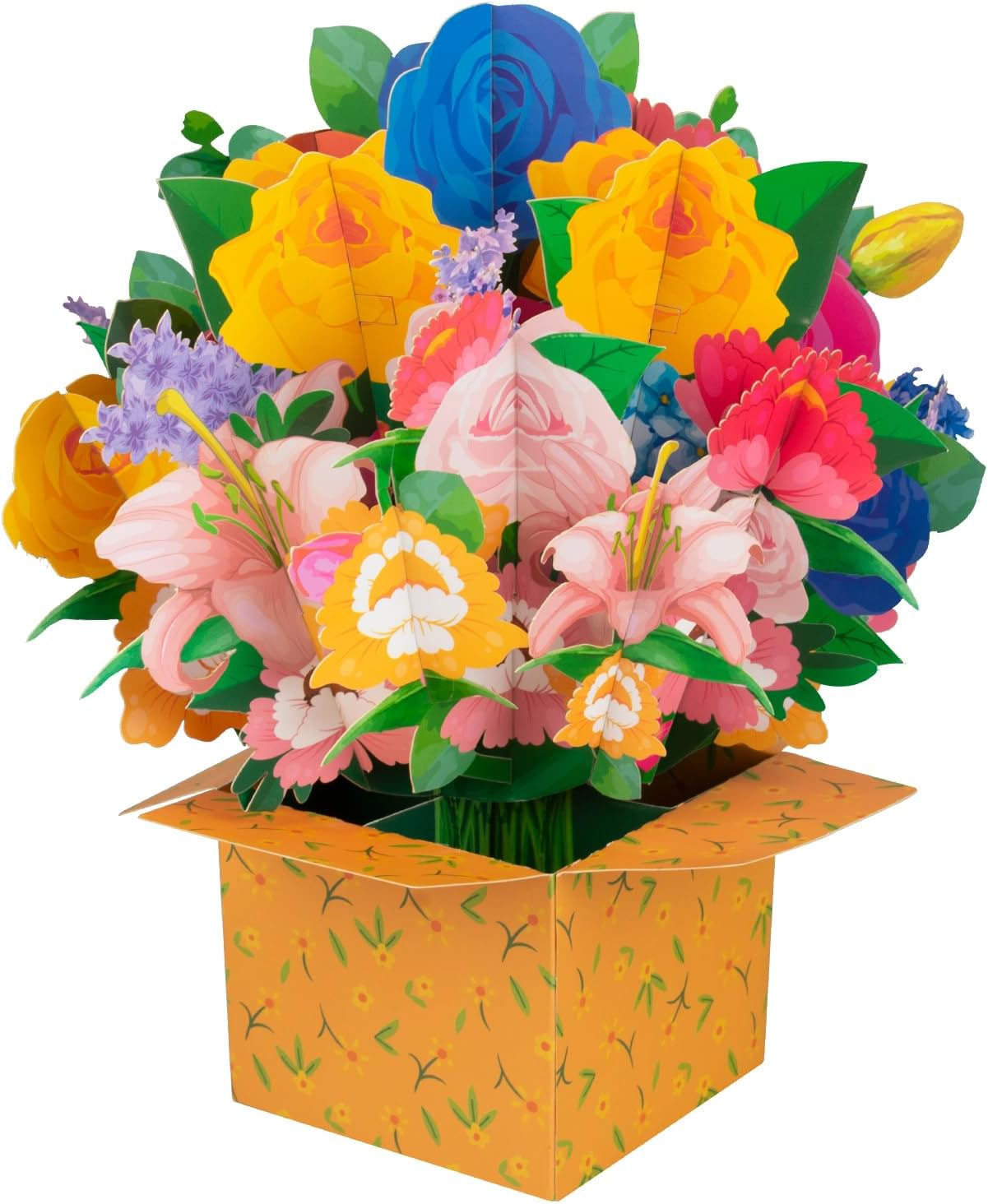 Magic Ants Happy Mothers Day Card, 3D Sunflowers Flower Bouquet Pop up Card, 3D Mothers Day Greeting Cards, Card for Mom Wife, Birthday Card for Women