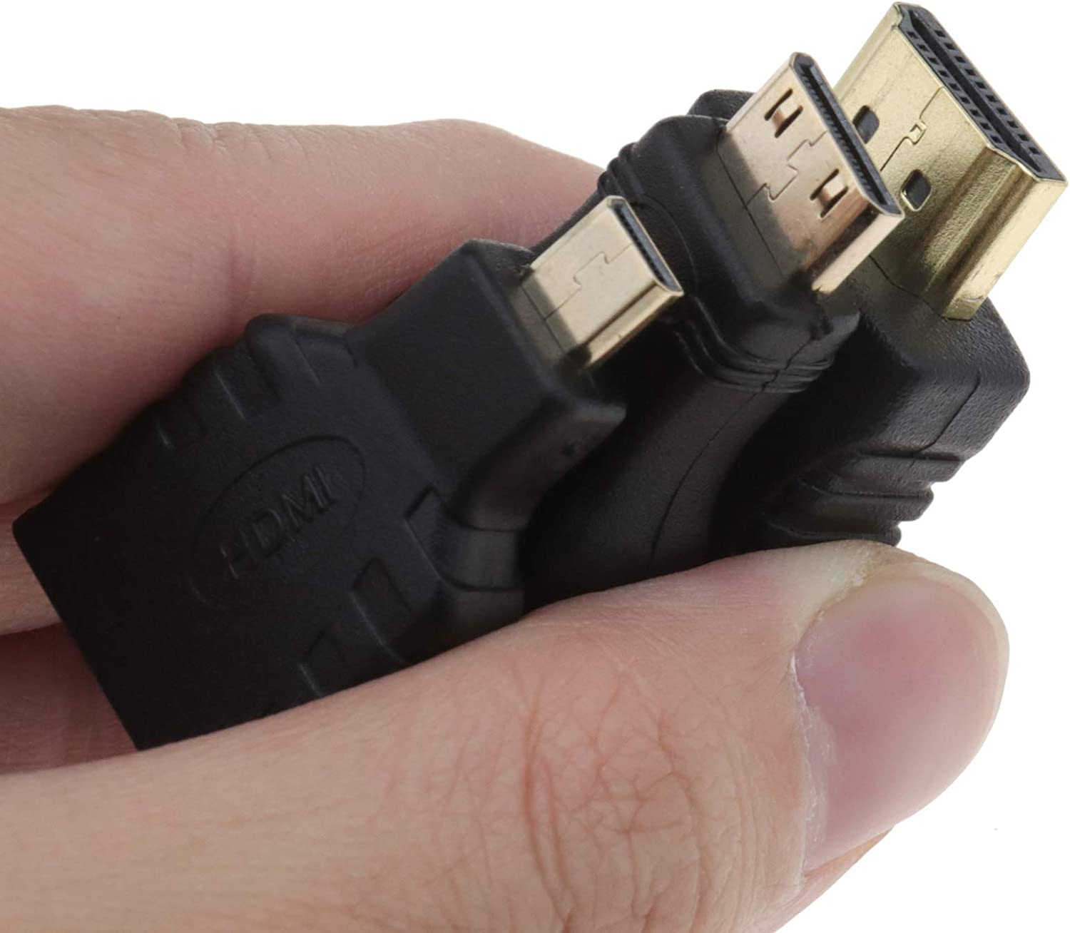 Emsea 10Pcs HDMI Adapter Kit, HDMI to Mini Hdmi/Micro HDMI Female Male Gold-Plated Interface Converter image number 6