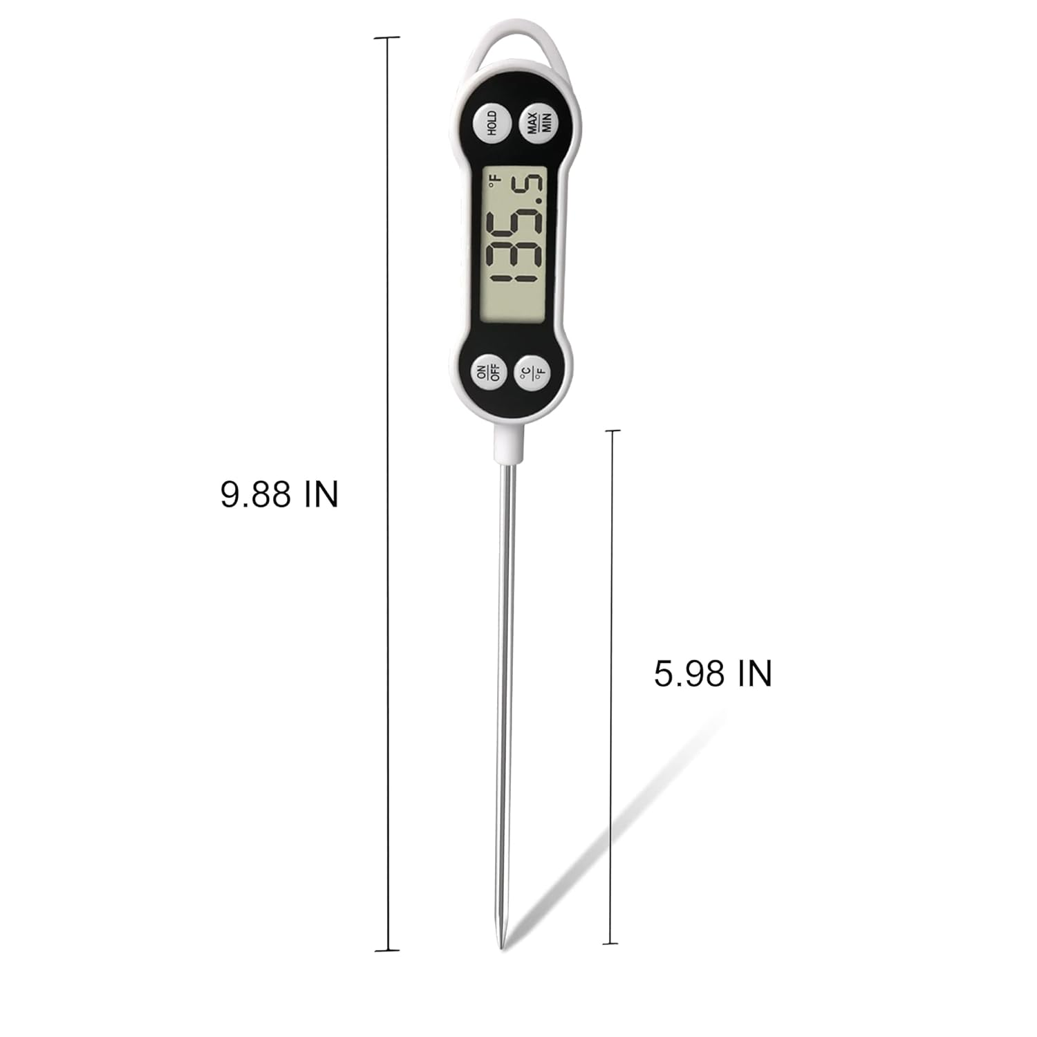 Digital Meat Food Thermometer for Candy Candle Kitchen BBQ, Probe Instant Read Thermometer for Cooking Pork Milk Deep Fry Roast Baking Temperature