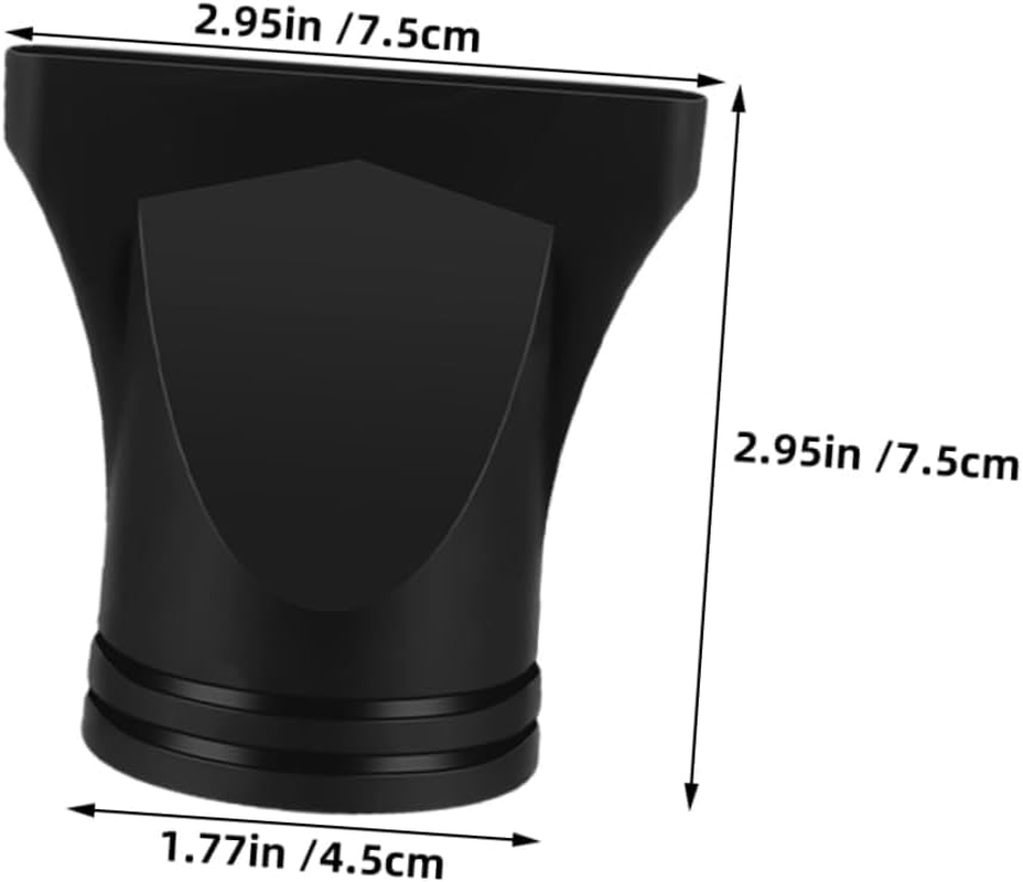 15Pcs Hair Dryer Accessories Blowing Nozzle Diffuser Blow Dryer Hair Styling Tools Hair Difuser Attachment Blower Accessories Hair Dryer Nozzle for Hairstyling Abs Black image number 5