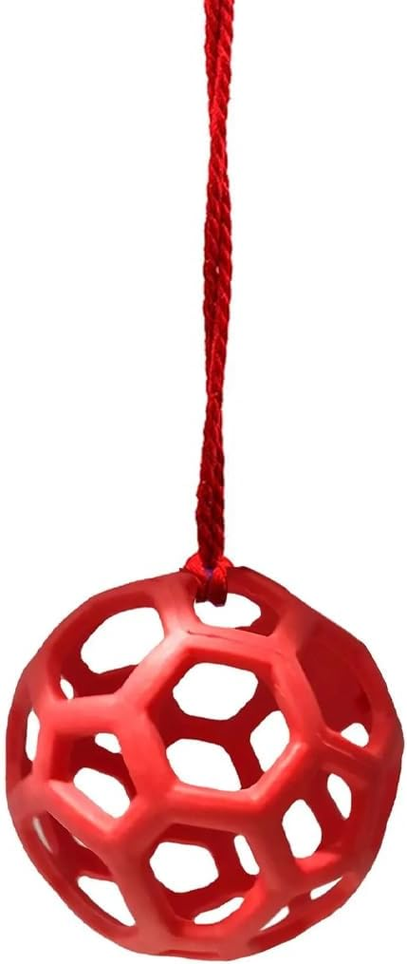 AIMALL Horse Treat Ball, Stable Hanging Hay Feeder, Polo Hay Feeding Ball Toy, 5.5 Inch Diameter, Red, Blue, Green