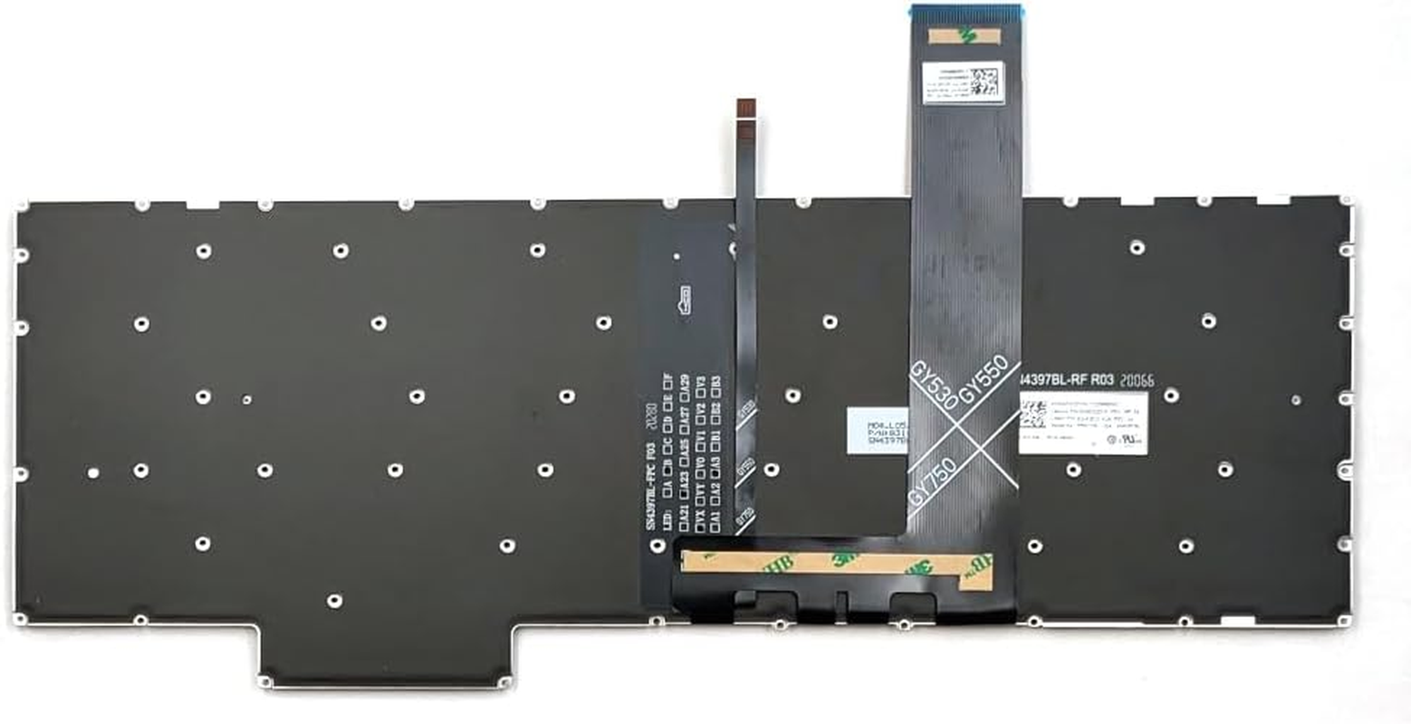 Replacement Blue Backlit Keyboard for Lenovo Ideapad Gaming 3-15ARH05 3-15IMH05 / Legion 5-15ACH6 5-15ACH6A 5-15ACH6 5 Pro-16Ach6 Pro-16Ach6H Pro-16Ith6 Laptop US Black without Frame image number 0