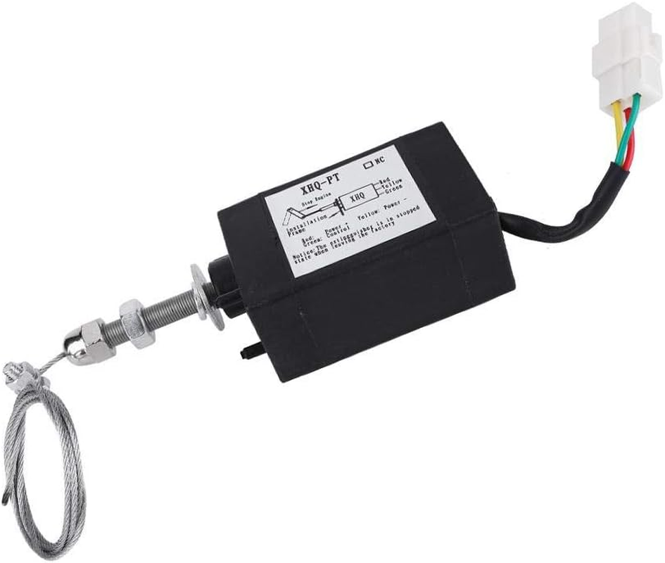 Vikye DC 12/24V XHQ-PT Diesel Engine Solenoid Valve, Metal & Plastic, 2 Ports, Threaded Inlet, API 607 Compliant image number 6