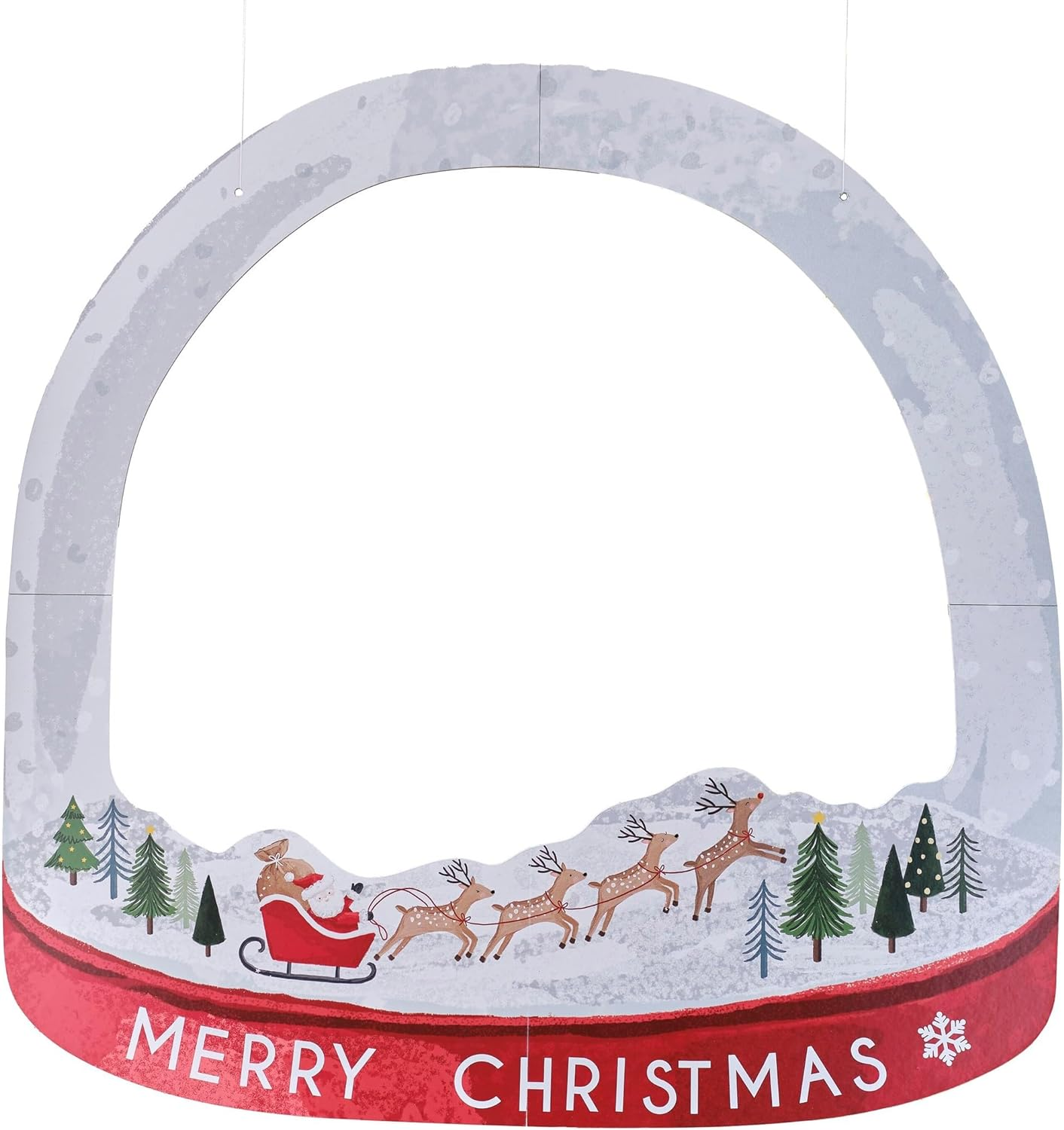 Ginger Ray Merry Christmas Party Snow Globe Photobooth Frame