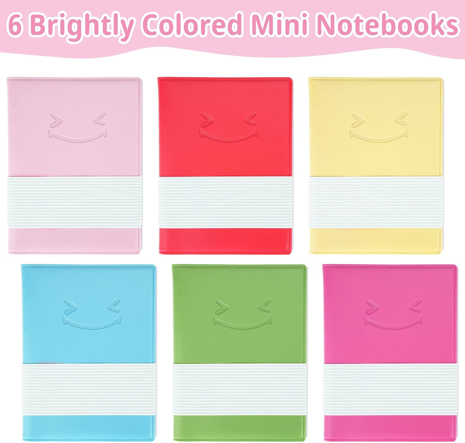 12 Pack Small Pocket Notebook, Mini Diary Notepad Memo Book with PU Leather Softcover, Portable Journal Note Book for School Office Supplies for Students Kids image number 2