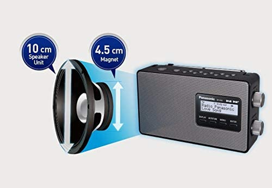 Panasonic Portable Digital DAB+ FM Radio (RF-D10GN-K) image number 5