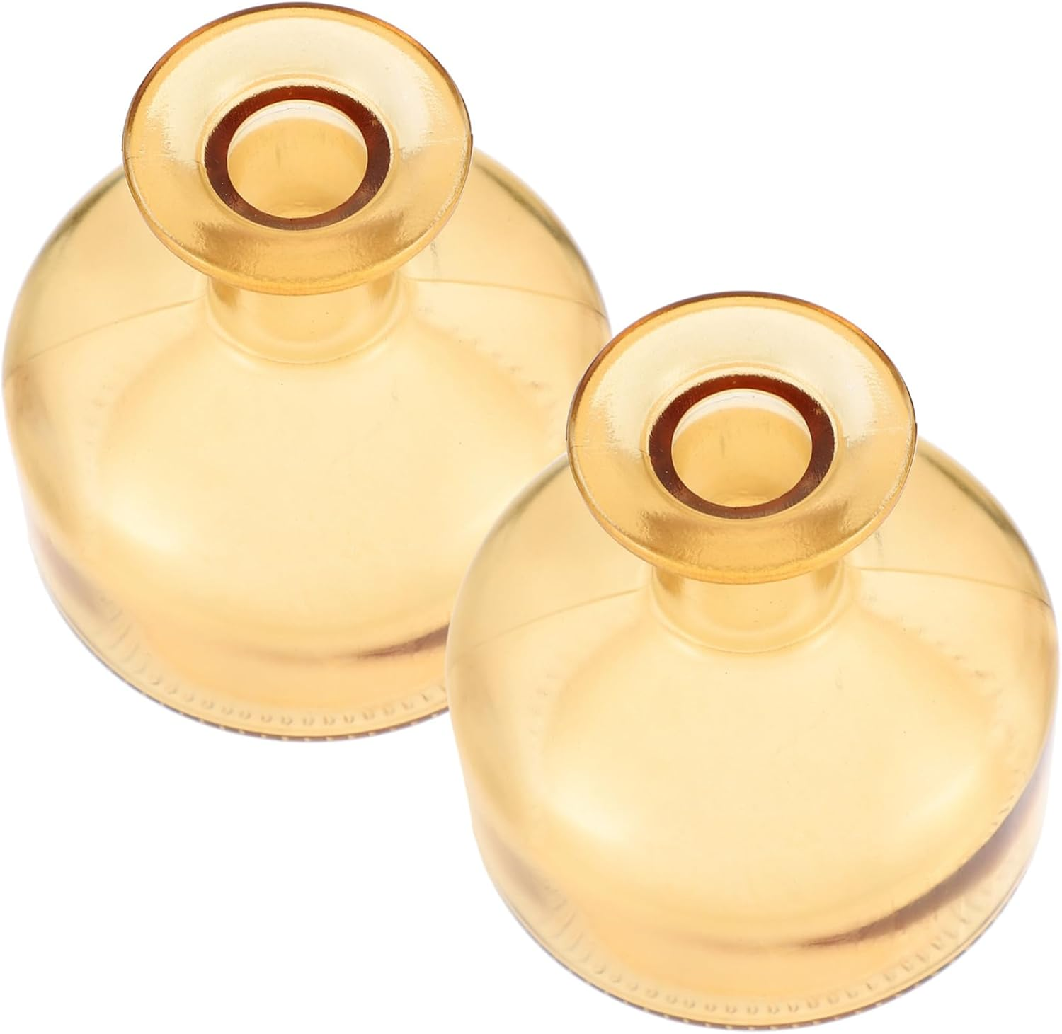 GARVALON 2Pcs Chic Aroma Diffuser Bottles Glass Aromatherapy Containers for Home Office for Friends Family Grey Random Color image number 2