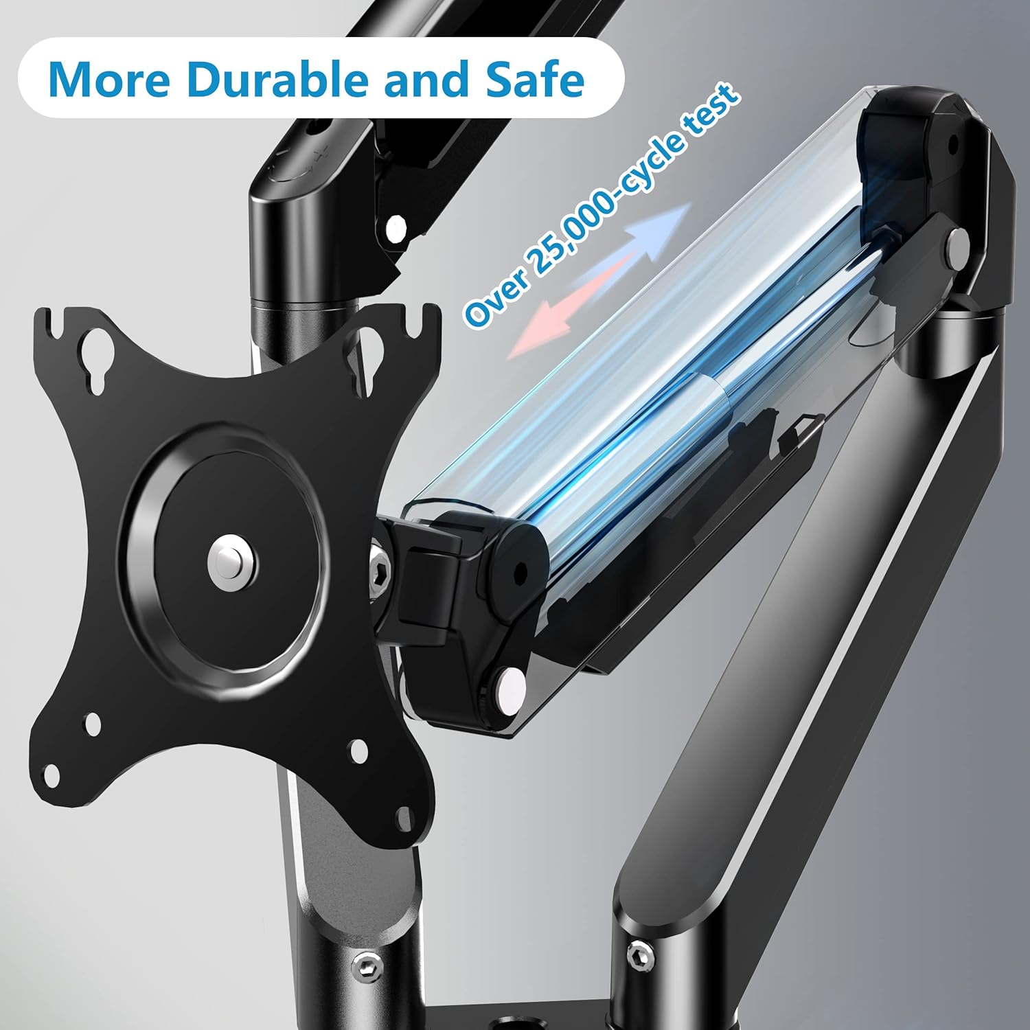 FORGING MOUNT Dual Monitor Desk Mount, Full Motion Dual Monitor Arm Gas Spring for 13"- 32" Computer Monitorfrom 2Kg to 9Kg image number 1