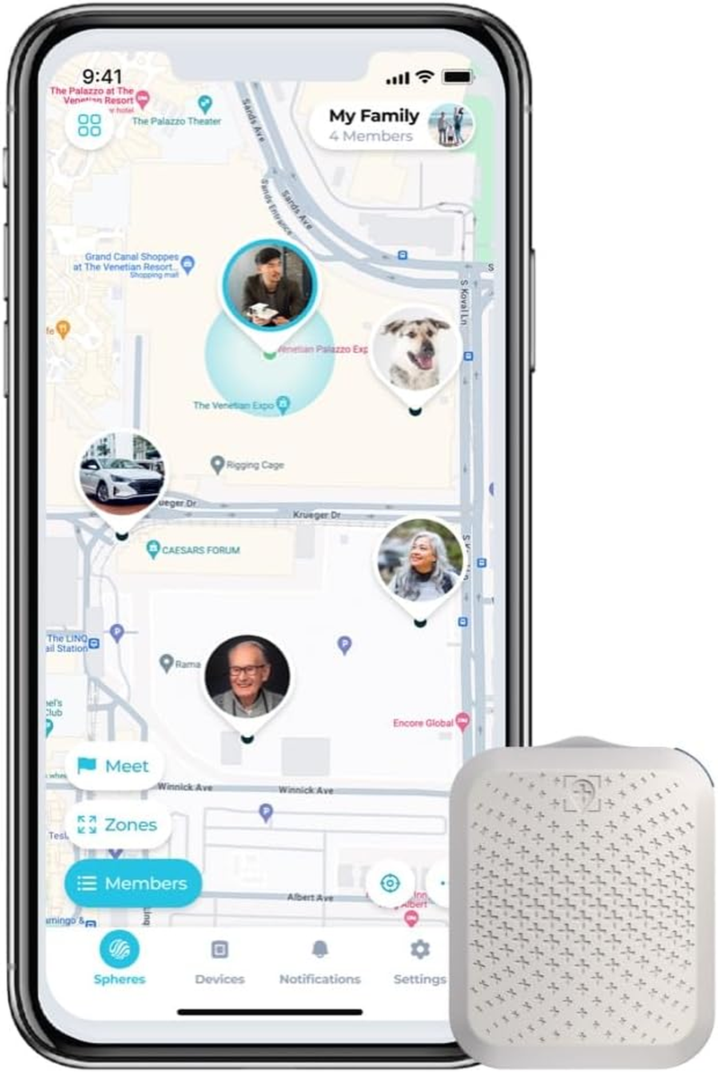 Tack GPS plus [Lowest Monthly Fee| 30 Days Battery Life] - Child, Kids, Pet, Dog, Cat, Elderly, Dementia, Car, Vehicle, Bike, Tracking Device. GPS + Wifi Positioning + Indoor Elevation Finder image number 6