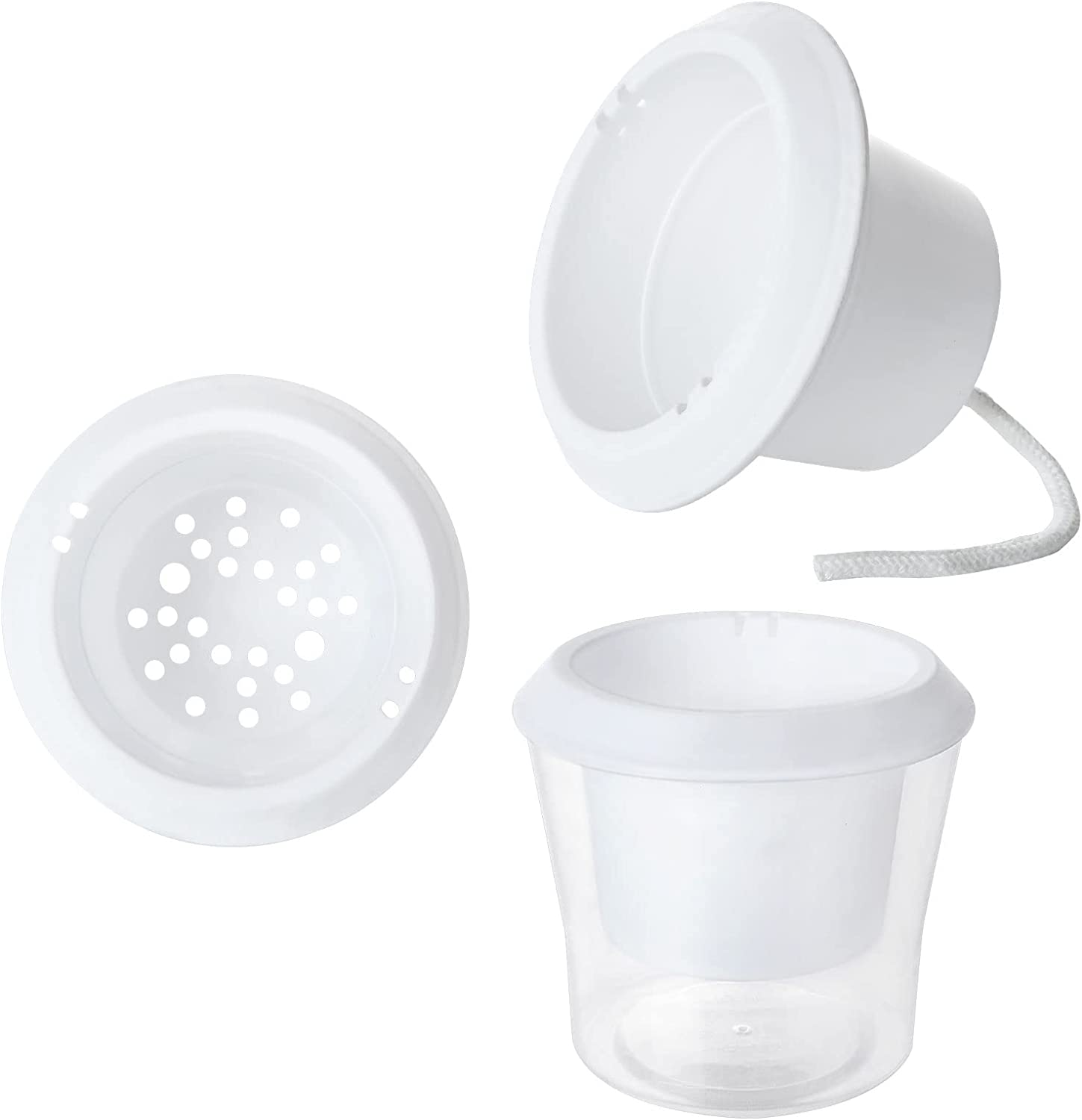 12 Pack Self Watering Pots for Indoor Plants 4.3 Inch Small Self-Watering Planter Pots with Water Level Indicator, Clear Plastic round Plant Pots for Succulent, Flowers, Herbs for Office Home Decor image number 6