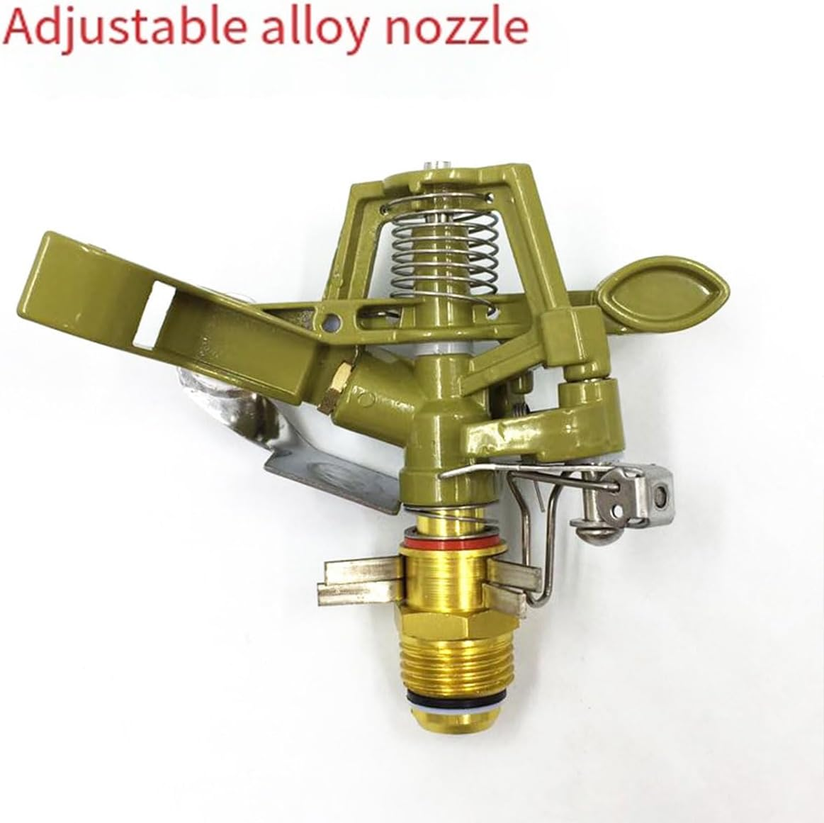 AIMALL Alloy Garden Sprinkler Head &ndash; 360-Degree Automatic Rotating Nozzle, Adjustable Angle, 4-Point Control, Durable Brass & Stainless Steel image number 5