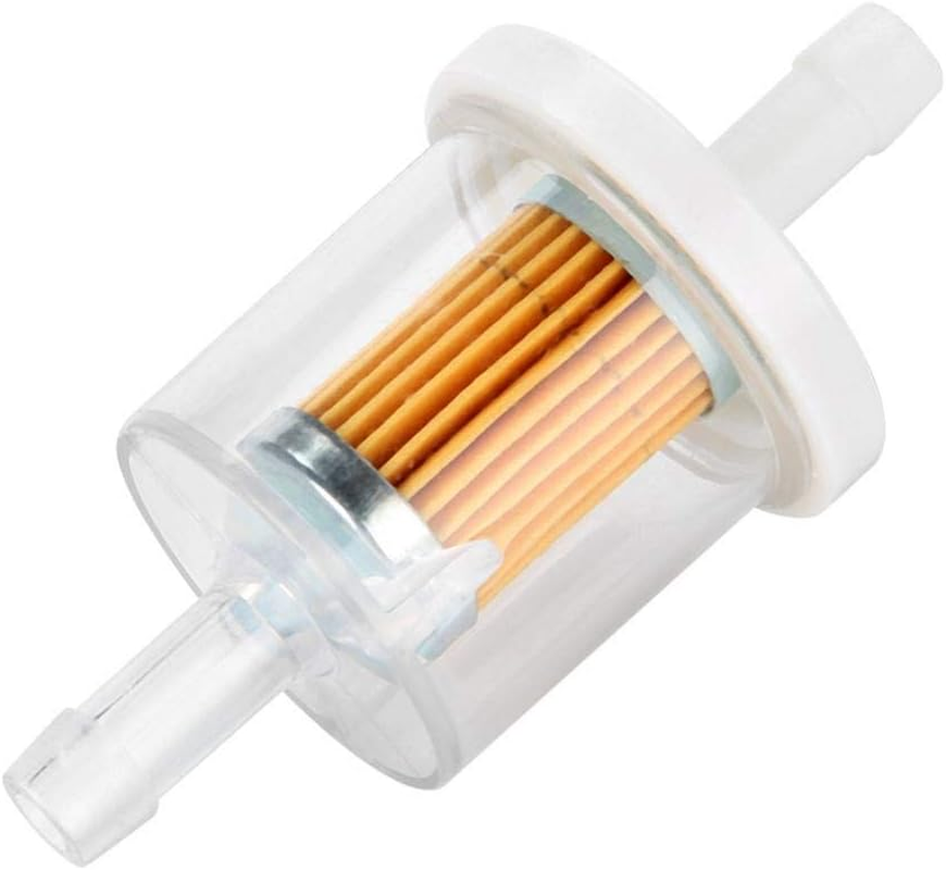 Fuel Filters for Lawnmower Motorcycle, 10Pcs 1/4Inch Plastic Inline Mini Small Engine Fuel Gas Filters for Lawnmower and Motorcycle Small Engines image number 6