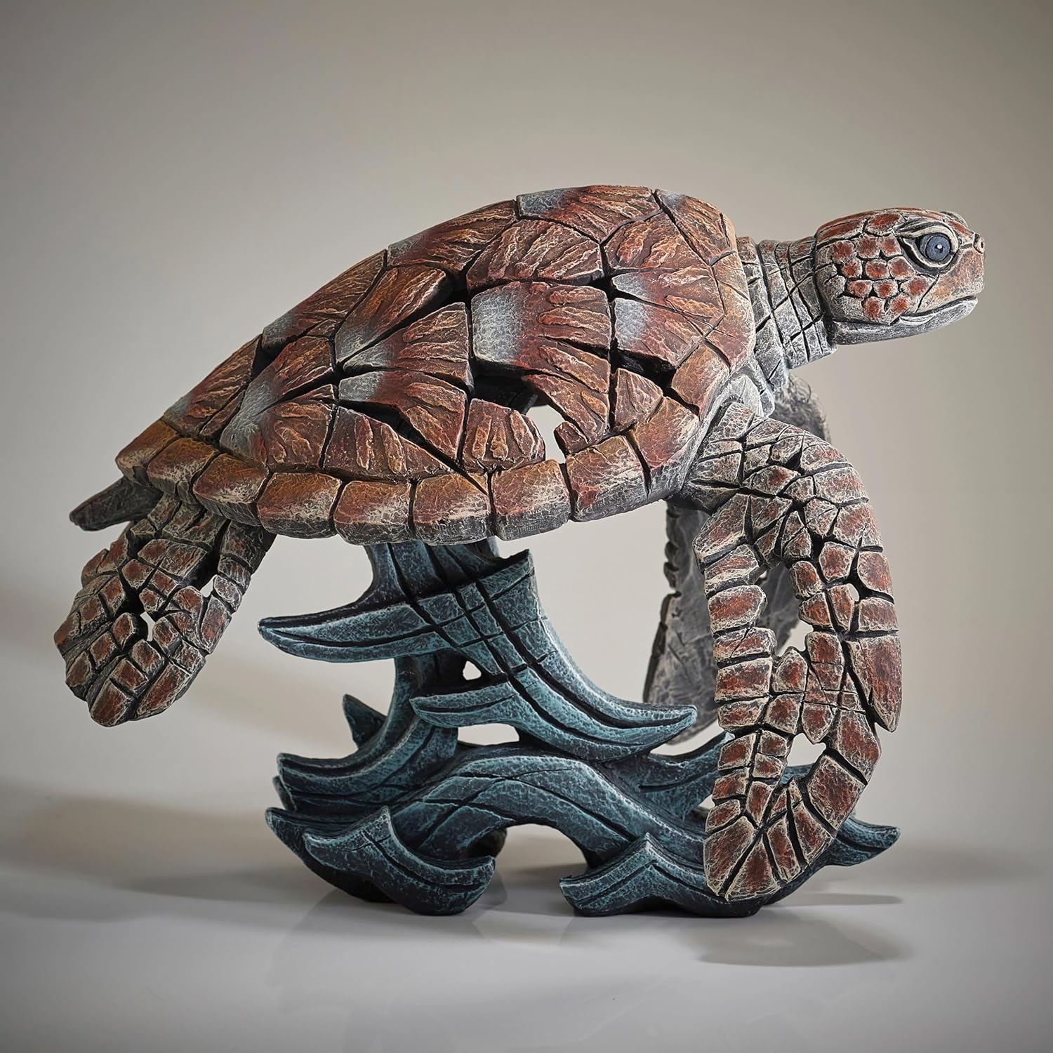 Edge Sculpture Sea Turtle Figure Stone Resin Garden & Home Decor image number 1