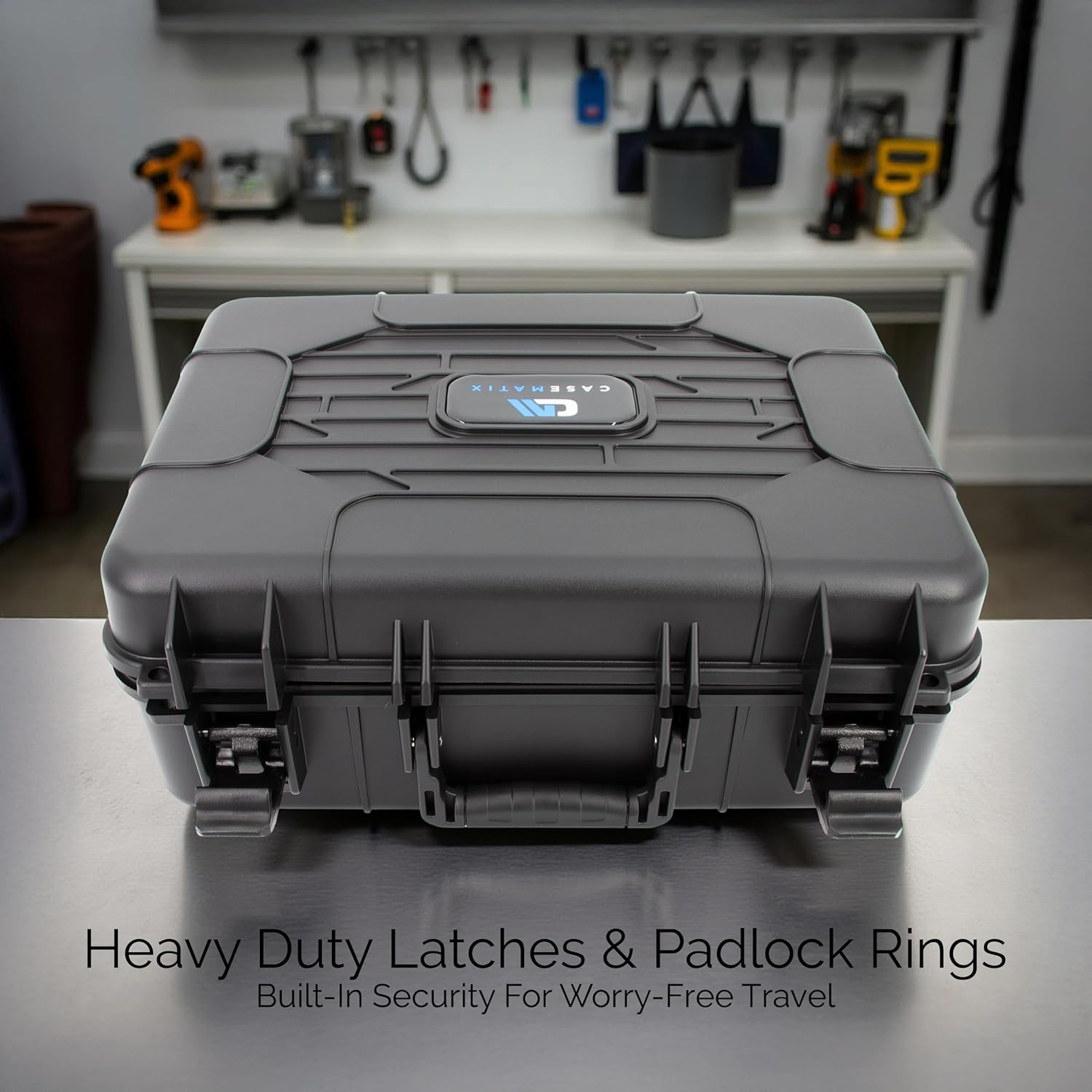 CASEMATIX Portable Printer Carry Case Compatible with HP Officejet 250 Wireless Mobile Printer, Ink Cartridges and Power Cable image number 5