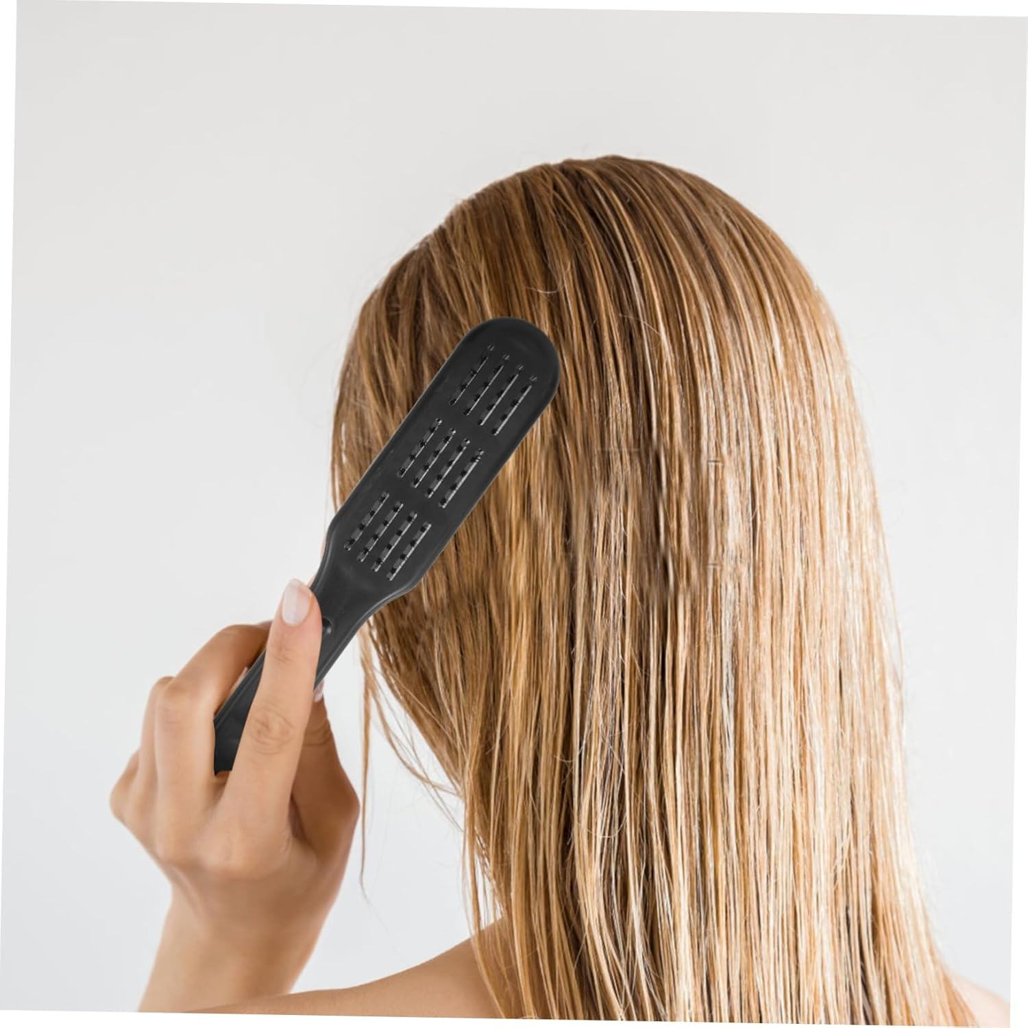 Straight Hair Styling Comb Double Sided Hair Straightener Clamp Salon Comb for Women image number 4