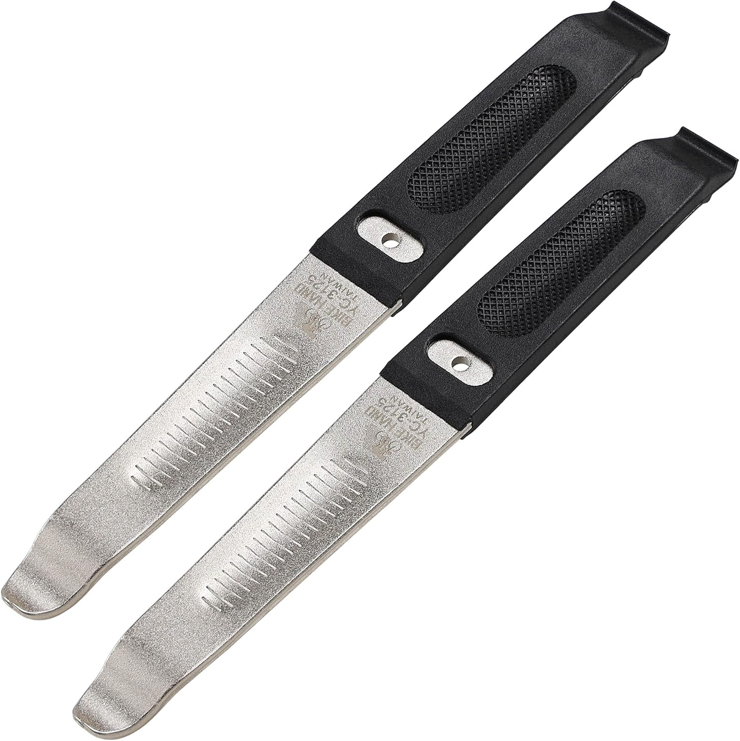 2X BIKEHAND 2 in 1 - Steel Boosted & Plastic Tire Levers - Road Mountain MTB Bike Bicycle Remover Bead Breaker Tire Jack - to Remove Tire at Ease & Replace the Tubes without Damaging the Wheels image number 1