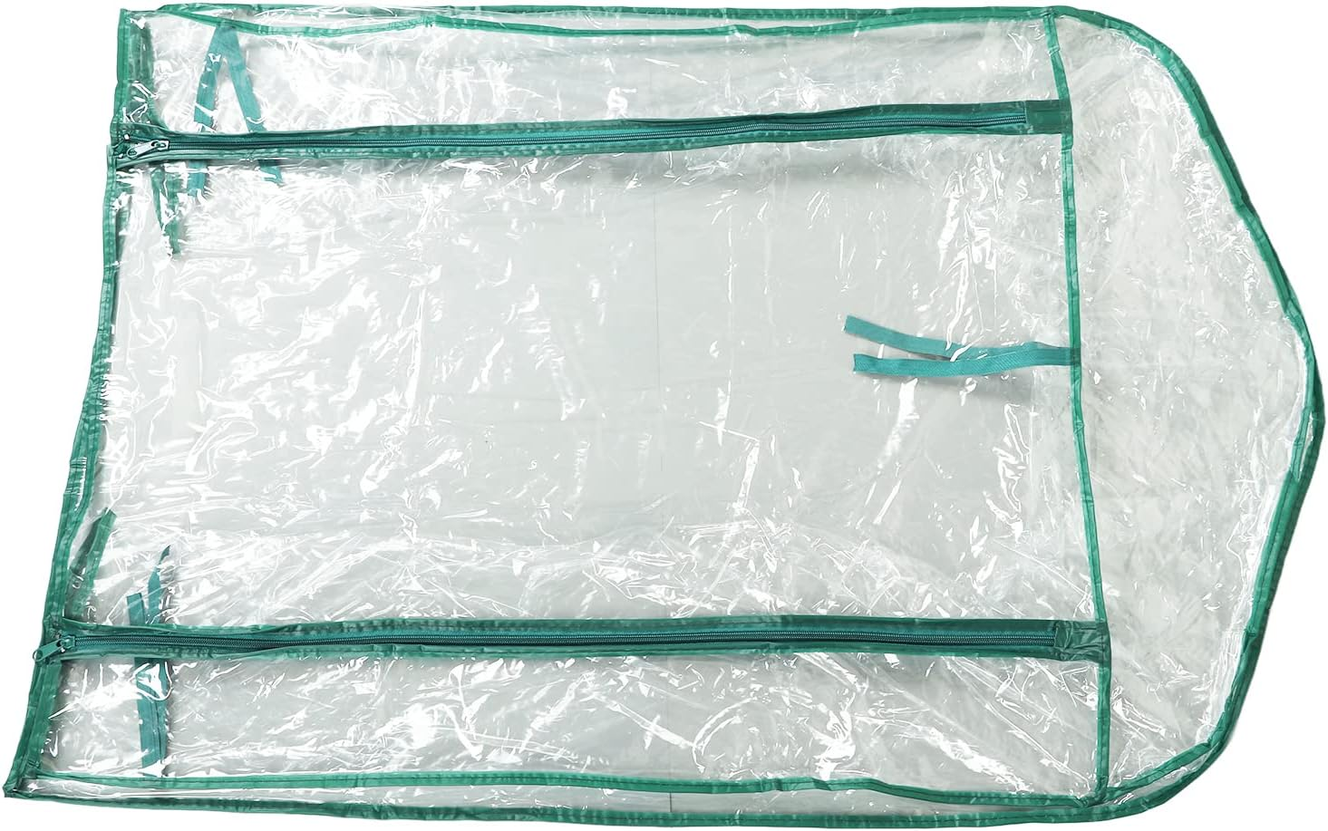 2 Tier Greenhouse Replacement Cover, 27.17X19.29X36.22In Clear PVC Greenhouse Replacement Cover with Zipper Door Waterproof Plant Greenhouse Cover for Outdoor Gardening image number 5