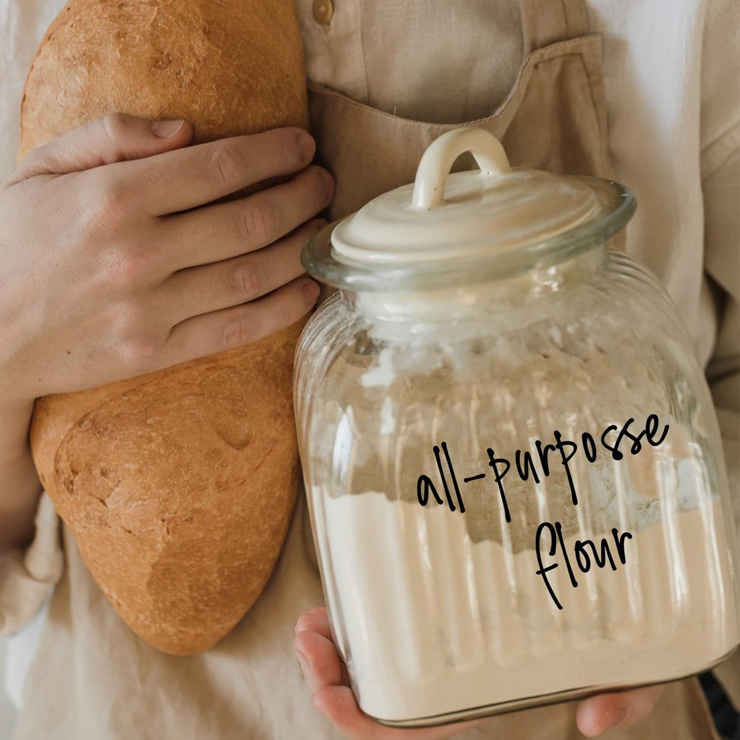 168Pcs Kitchen Pantry Labels, Water & Oil Resistant Kitchen Labels Stickers Food Jar Label for Storage Containers and Organization, Black Labels for Food Containers Jars for Sugar, Coffee, Flour, Salt