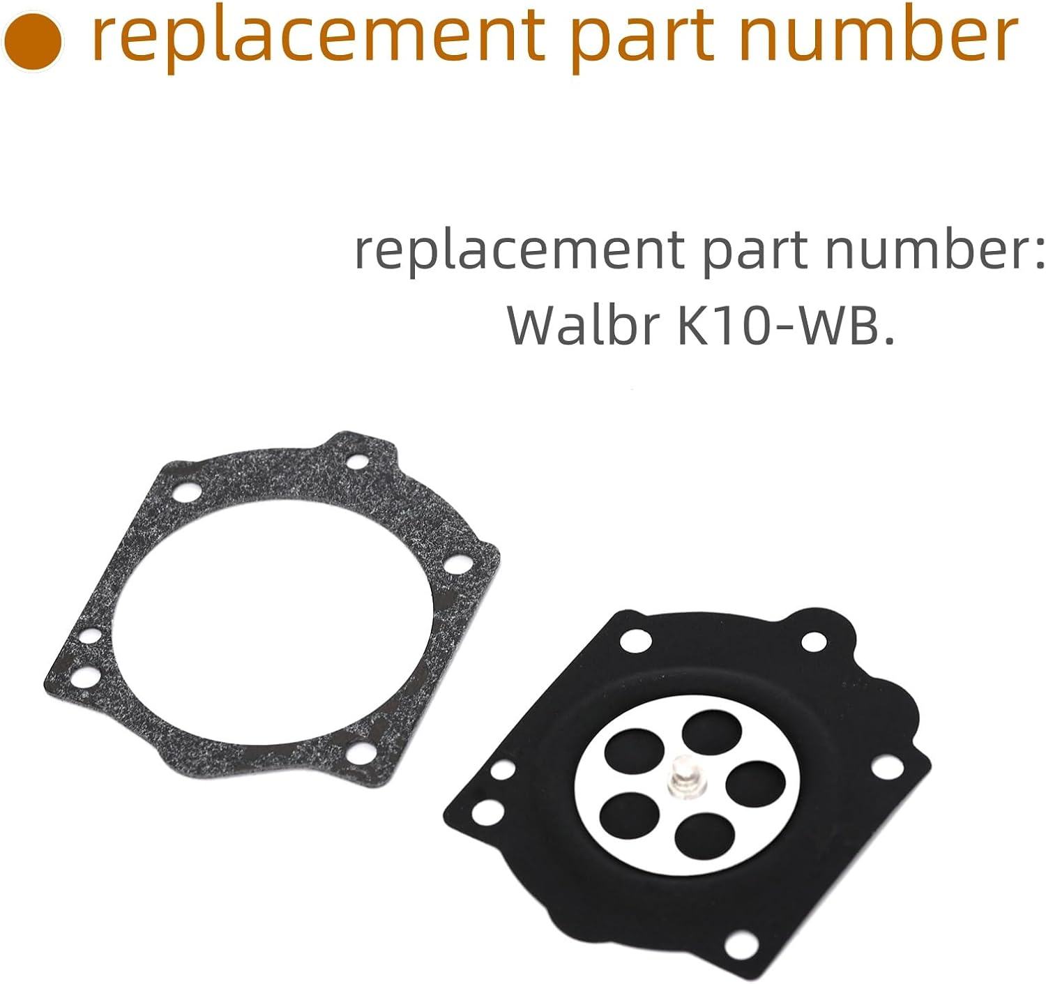 1Set Mower Carburetor Repair Kit Compatible with Walbro WB37 K10-WB WB-2 WB-3 WB-5 WB-26 / Compatible with Paramotor Etc