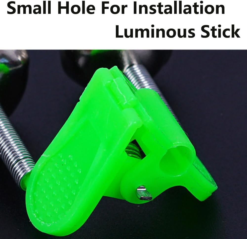 100Pcs Fishing Rod Bite Alarms, Tackle Loud Dual Alert Bells Fishing Rod Bite Alarm Bell, Special Double Bell the Signal Is Crisp and Loud, Accurate