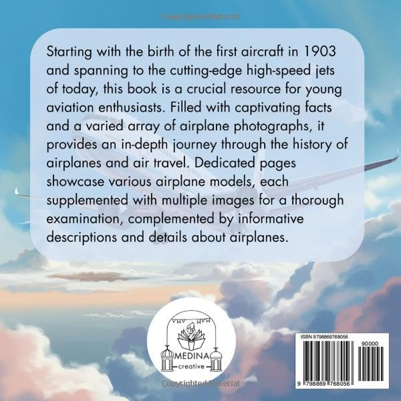Airplanes Picture Guidebook: a Fun and Educational Book for Children and Aircraft Enthusiasts, Packed with Fascinating Facts and Airplanes Photographs