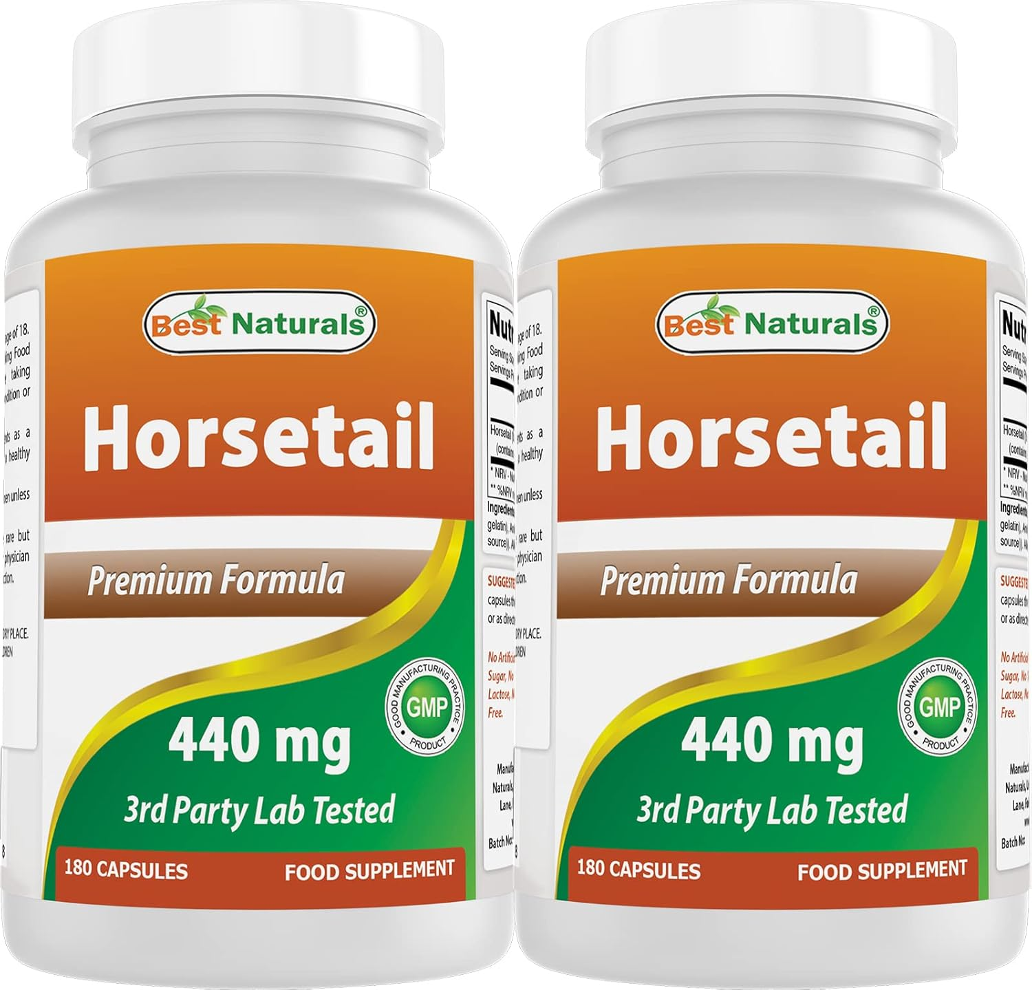 Best Naturals Horsetail 440 Mg 180 Capsules (180 Count (Pack of 2)) image number 2