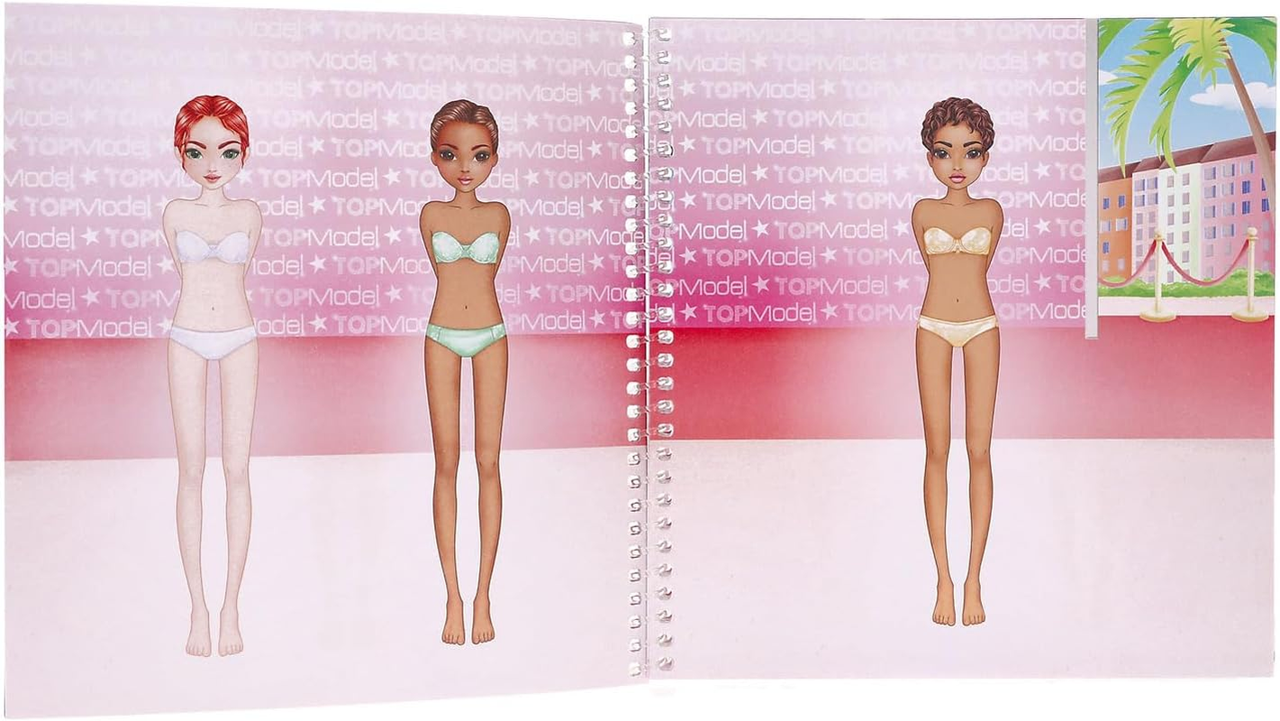 Topmodel 0413438 Dress Me up Party Sticker Book