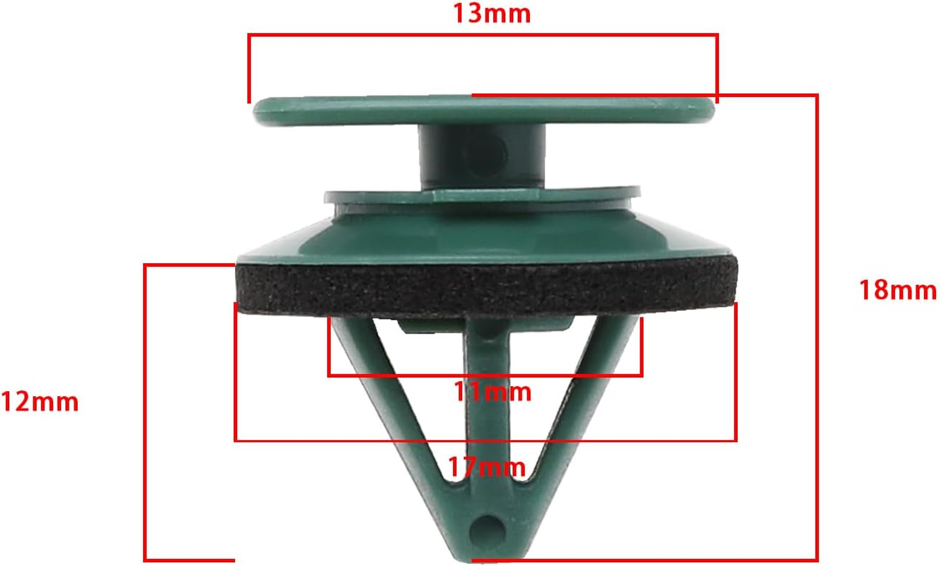 Emagtech 20Pcs Door Lower Trim Protective Clip Replacement D10E51SJ3 Compatible with Mazda MX-5 CX-3 Side Skirt Trim Clip Sill Moulding Cover Trim Clips image number 1