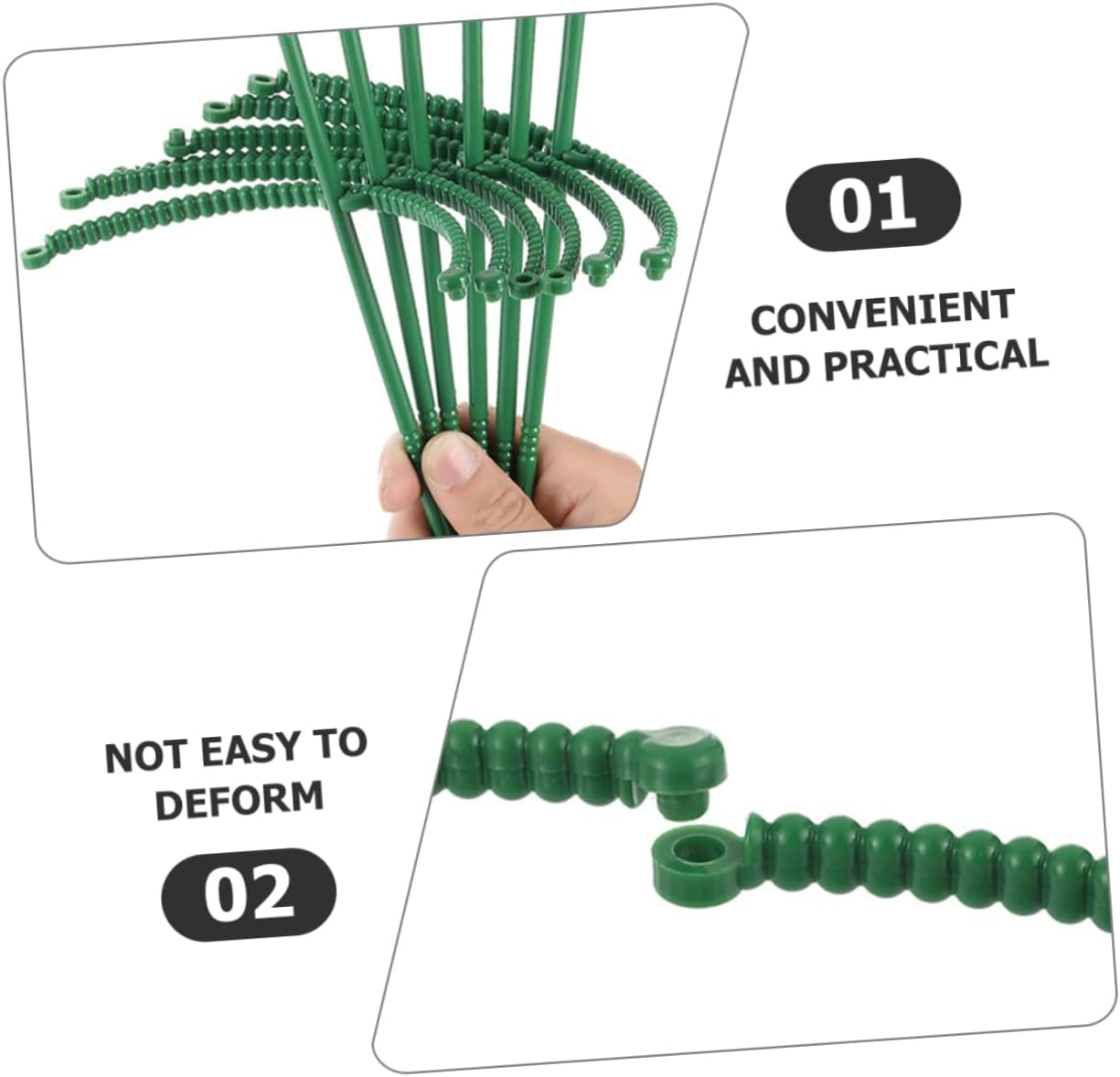 20Pcs Garden Plant Stakes Plant Support Stakes Flower Support for Climbing Sturdy Stems image number 5