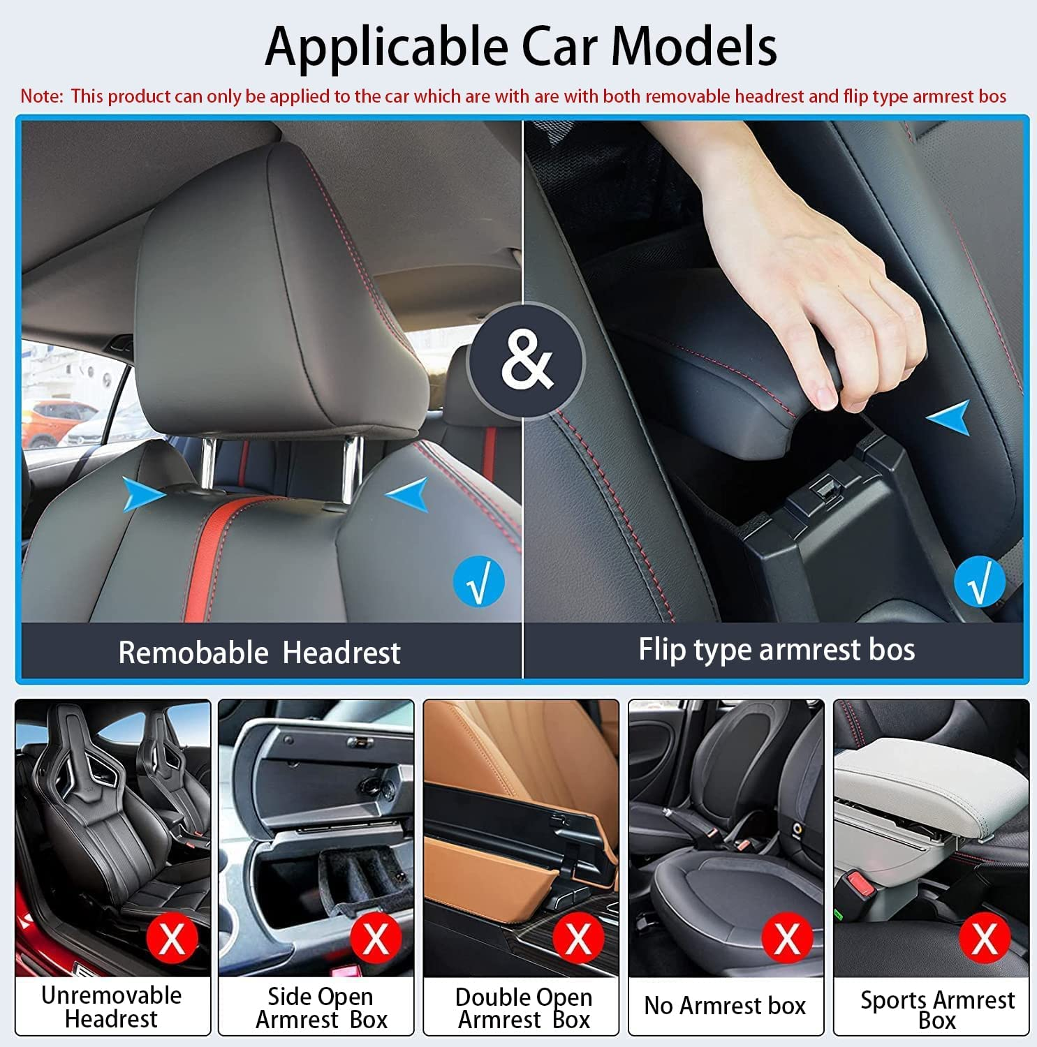 AICEL Car Handbag Purse Holder between Seats, Auto Seat Leather Organizer Pocket, Front Seat Bag Box Storage for Cell Phone Document, Backseat Barrier for Kids Pet, Fits for Most Vehicles image number 6