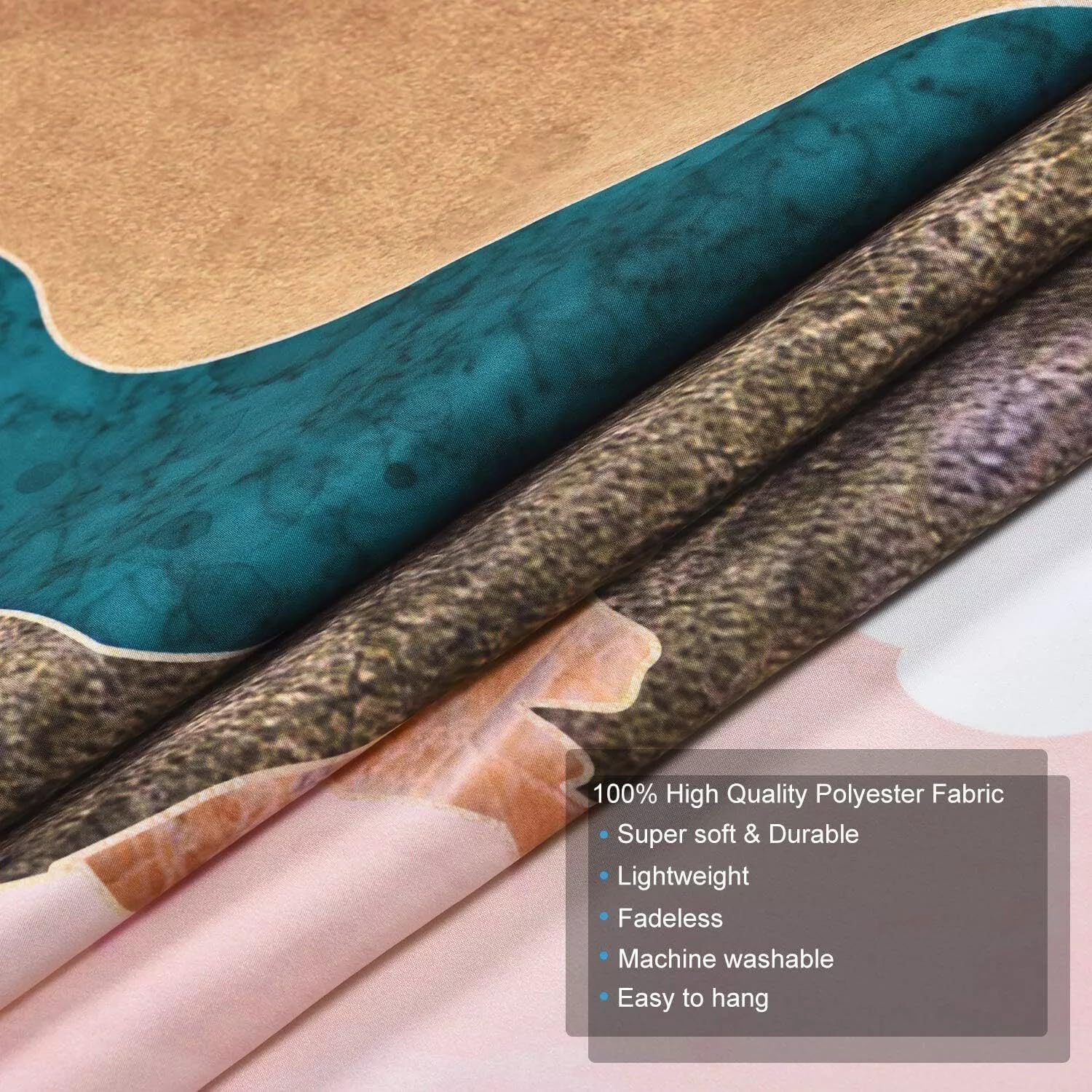 Mountain Tapestry &ndash; 200X150Cm Boho Wall Hanging with Sunrise, Forest, Birds & Pink Sky &ndash; Abstract Nature Landscape Art for Bedroom, Meditation, Living Room &ndash; Steadyink&reg; image number 5