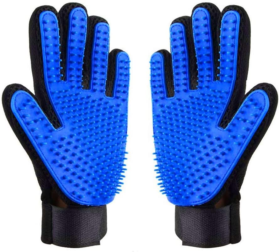 Petverse Represents AUBBC Pet Grooming Glove 2 PCS, Upgraded Soft Pet Hair Remover Gentle Deshedding Brush Glove Deshedding Tool for Cats Dogs -Efficient Pet Hair Remover Mitt image number 4