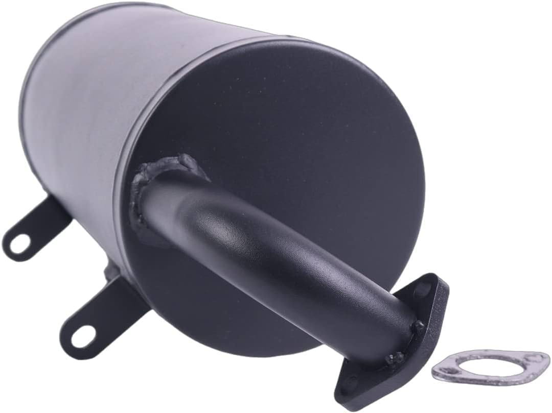 Exhaust Assembly Muffler 18091-0235 18091-0487 with Gasket 11061-0132 Compatible with Kawasaki Mule 600 2X4 610 4X4 SX KAF400 image number 2