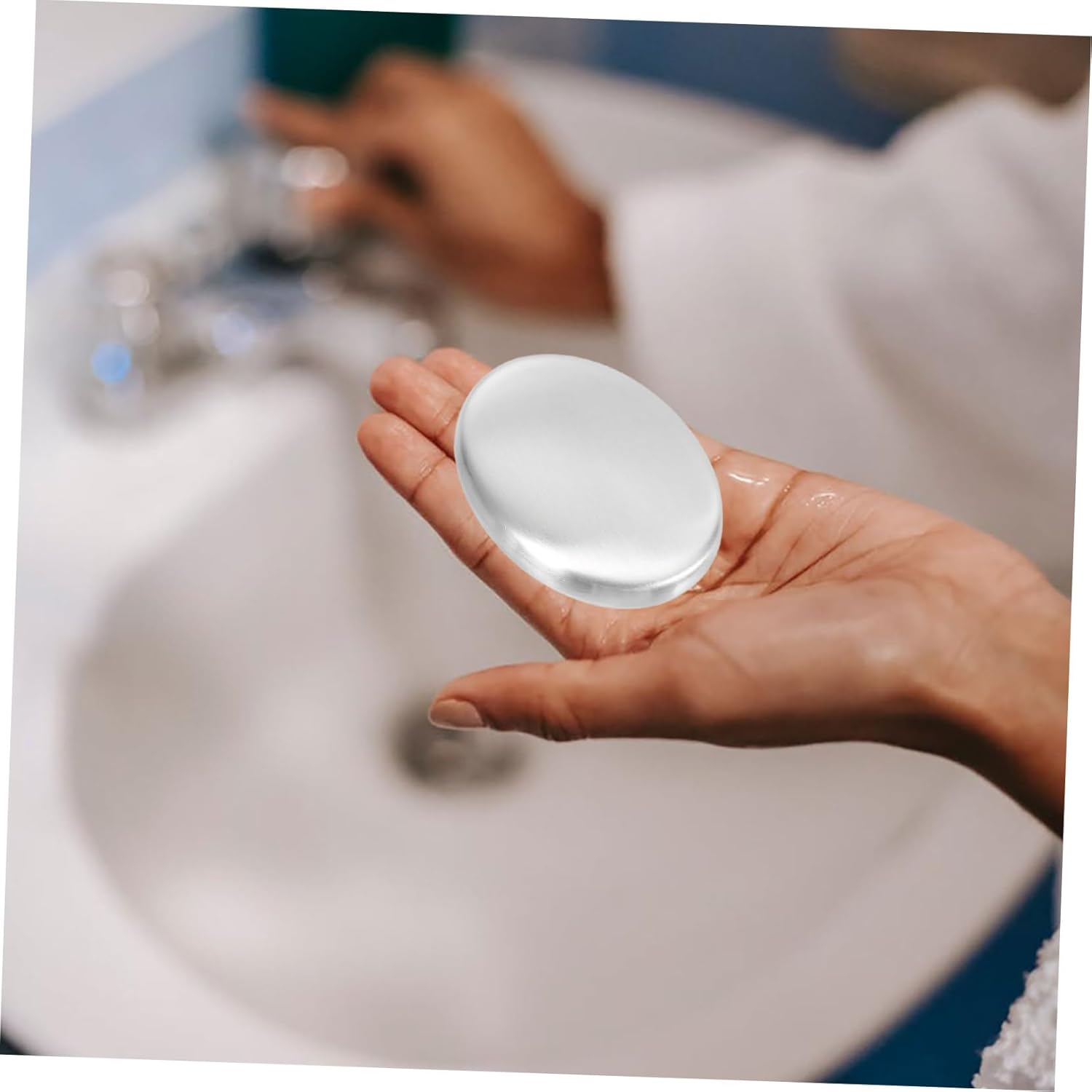 2Pcs Stainless Steel Odor Removing Soap Bars for Cooking Odor Freshens Hands after Food Prep and Reusable Kitchen Gadget image number 5