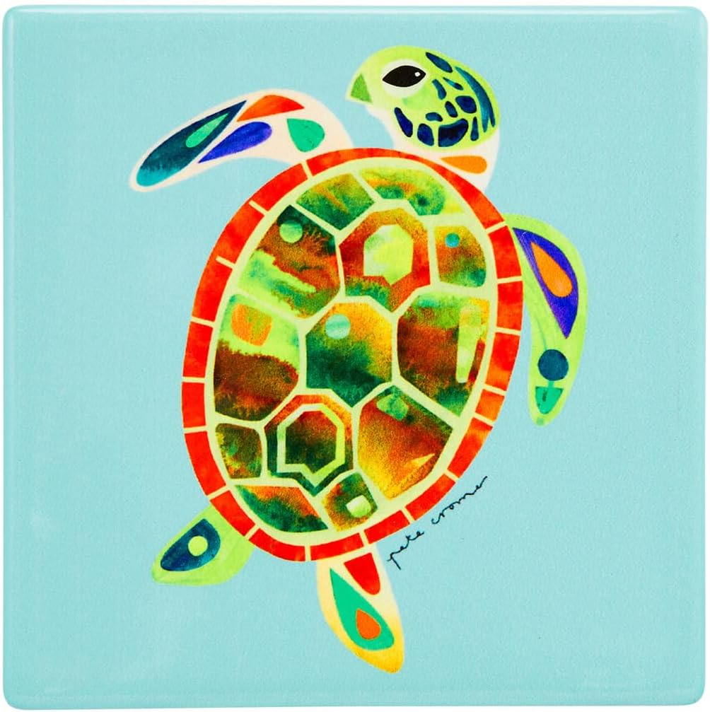 Maxwell & Williams Pete Cromer Ozzie Ocean Cork Back Coaster 10.5Cm Set of 4 Assorted Gift Boxed image number 4